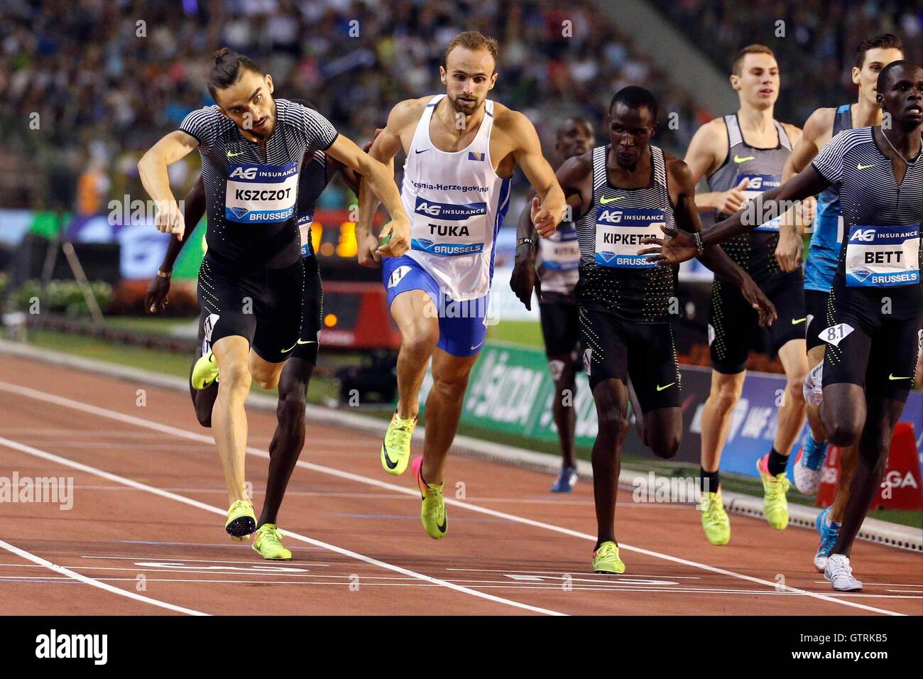 Bruxelles, Belgio. 09Sep, 2016. IAAF Diamond League Memorial Van Damme riunione. Adam Kszczot © Azione Sport Plus/Alamy Live News Foto Stock