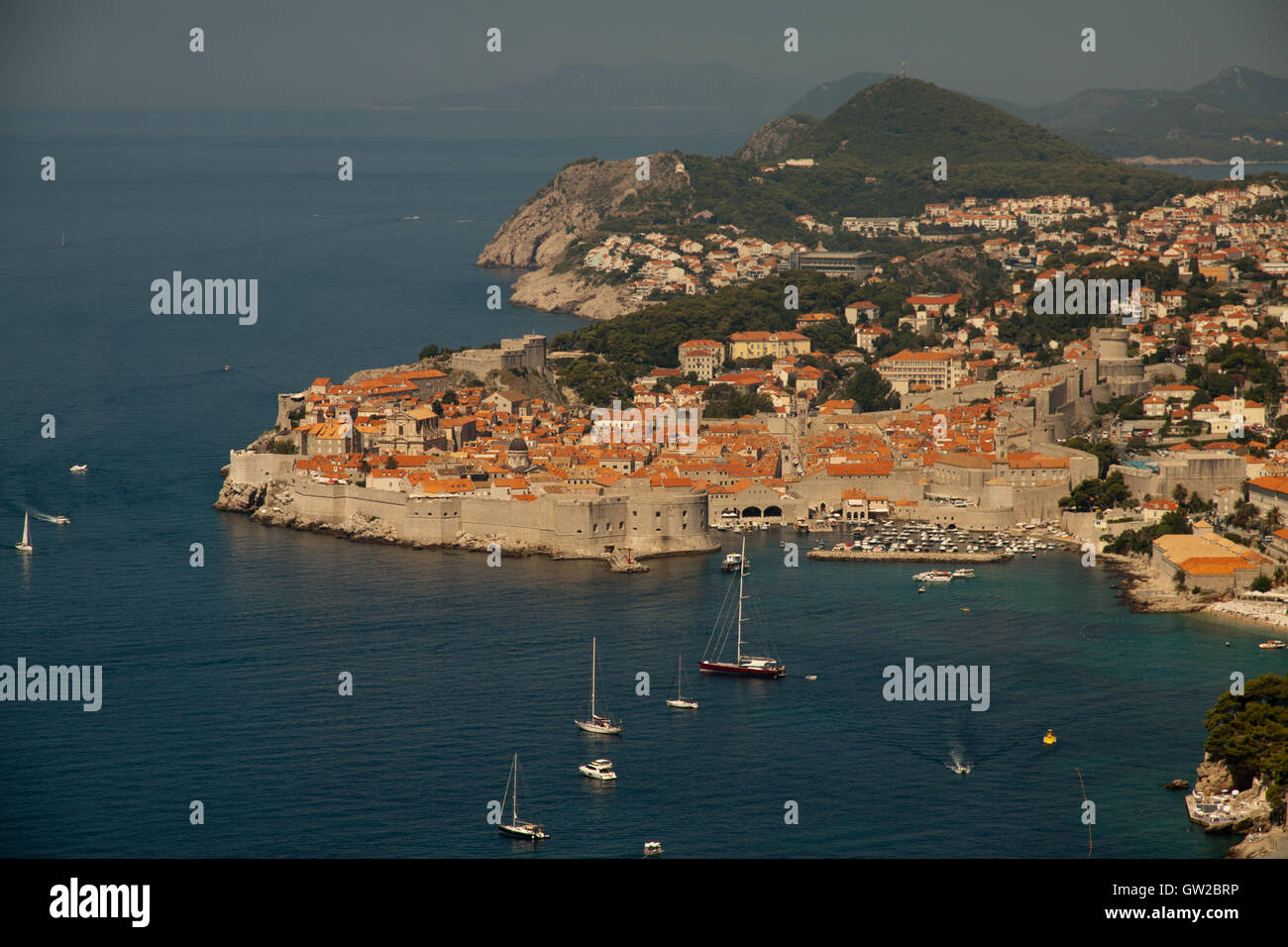 La Città Vecchia di Dubrovnik, Croazia Foto Stock