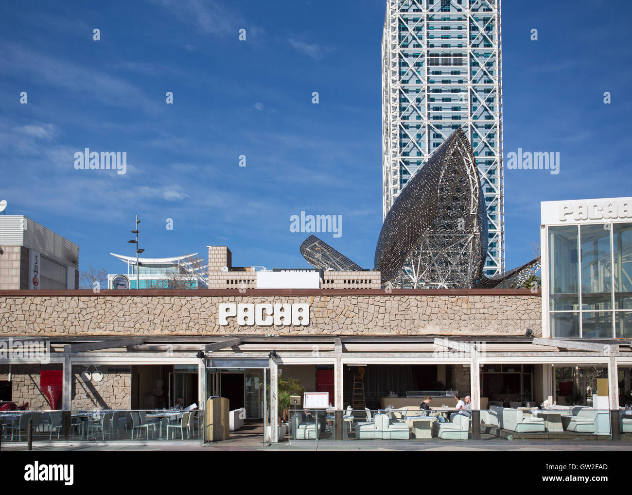 Pasha bar, nightclub di Barcellona, Spagna. Foto Stock