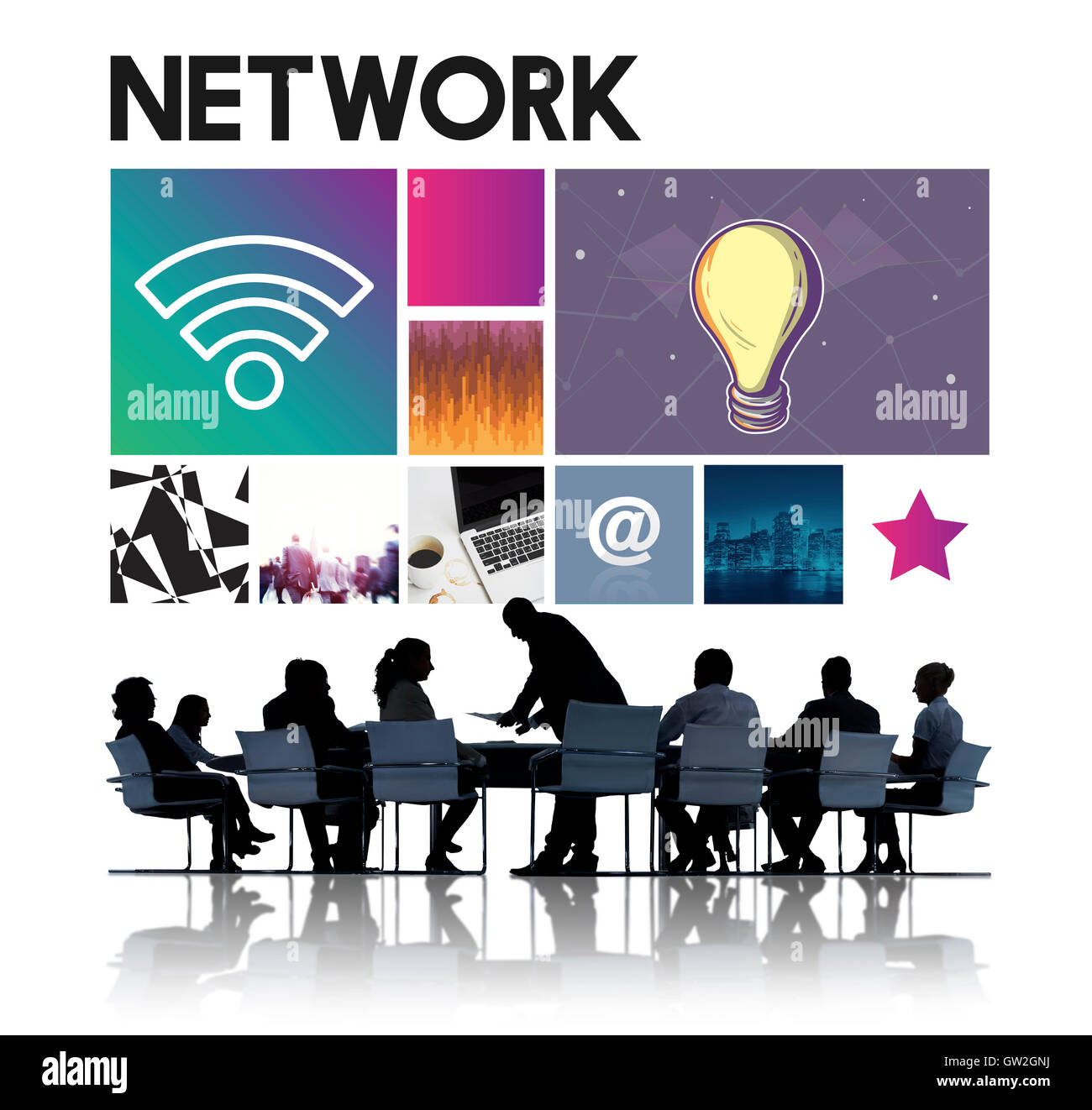 La tecnologia di rete cyberspazio Concept Foto Stock