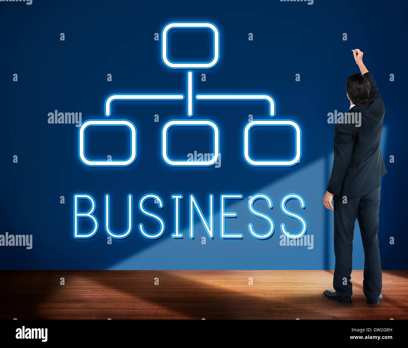 Business Organigramma Azienda Concept Foto Stock