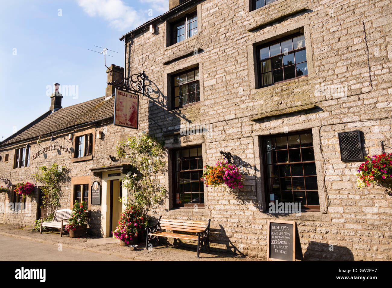 Testa del torello, Monyash, (Parco Nazionale di Peak District) Derbyshire, Inghilterra, Regno Unito. Foto Stock