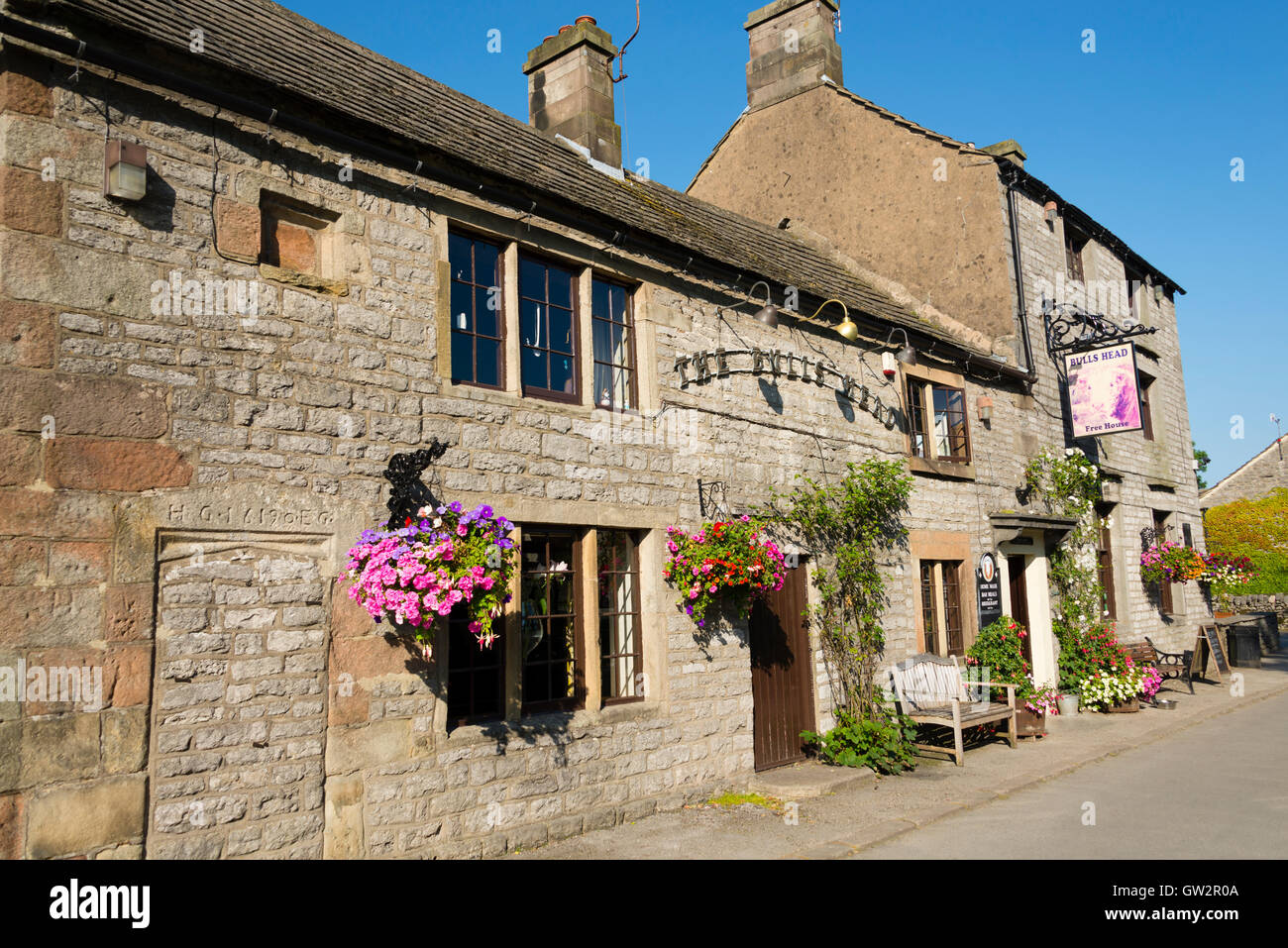 Testa del torello, Monyash, (Parco Nazionale di Peak District) Derbyshire, Inghilterra, Regno Unito. Foto Stock