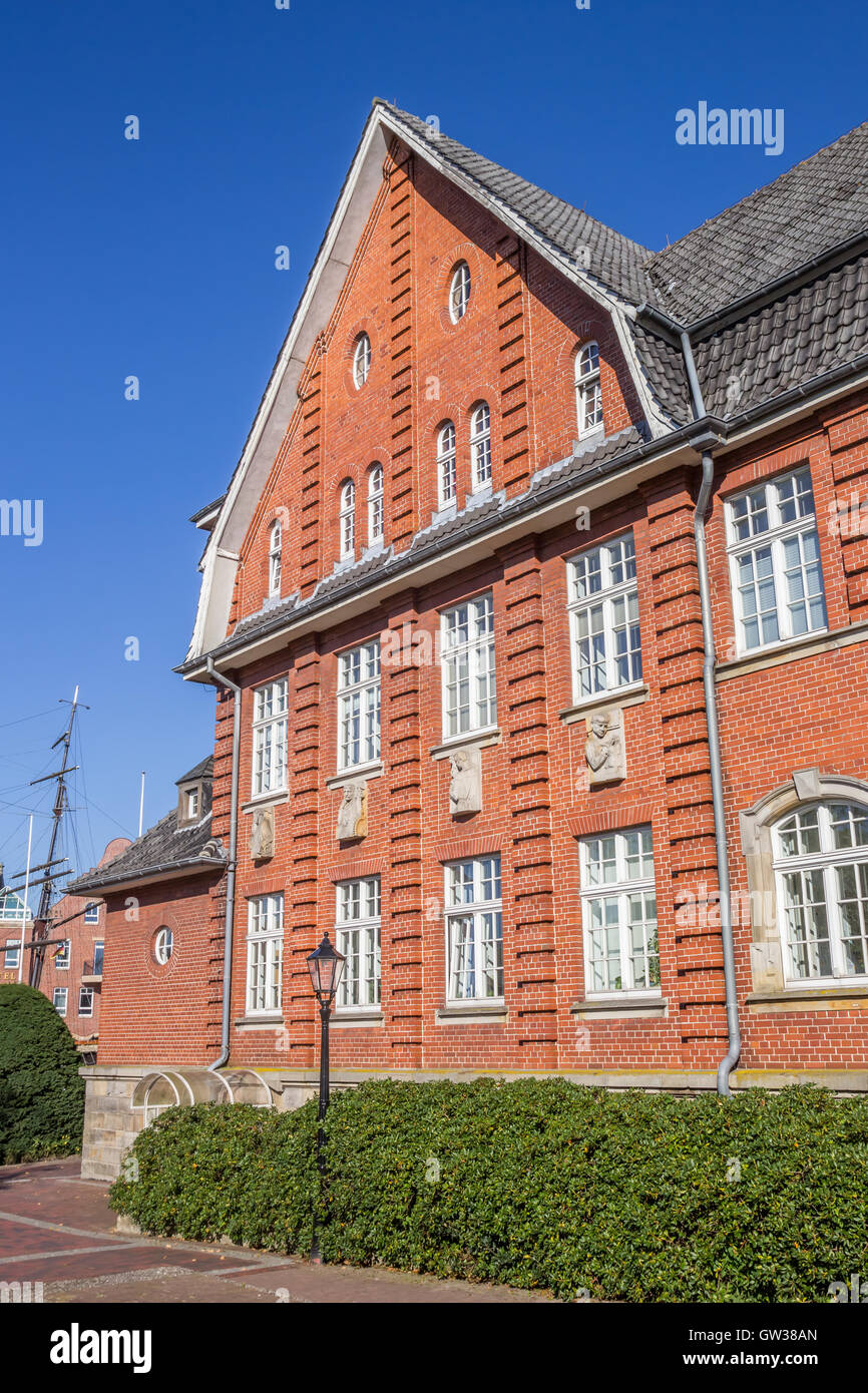 Città storica di Hall nel centro di Papenburg, Germania Foto Stock