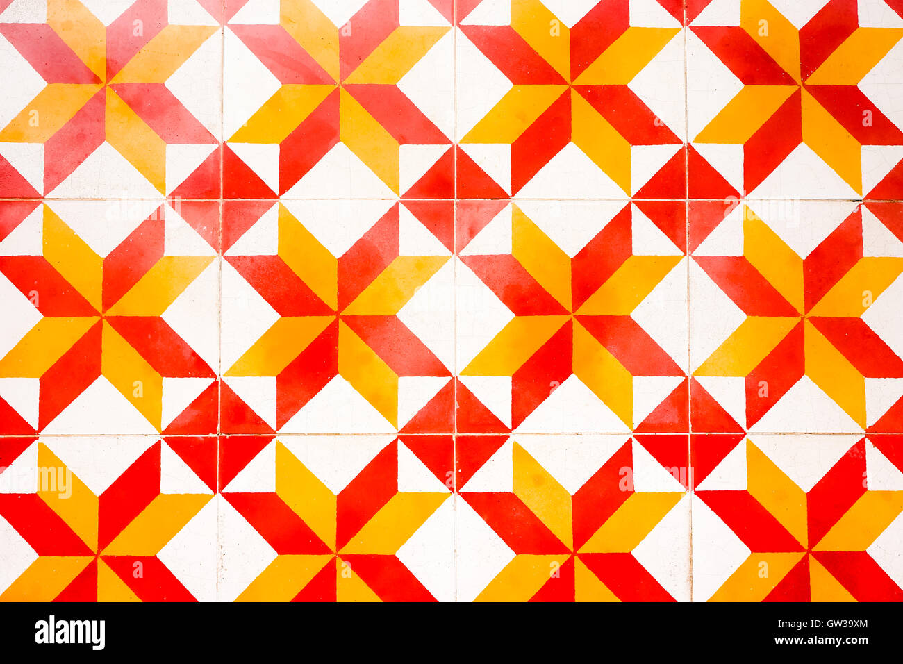 La vecchia pietra naturale di piastrelle a mosaico sullo sfondo Foto Stock