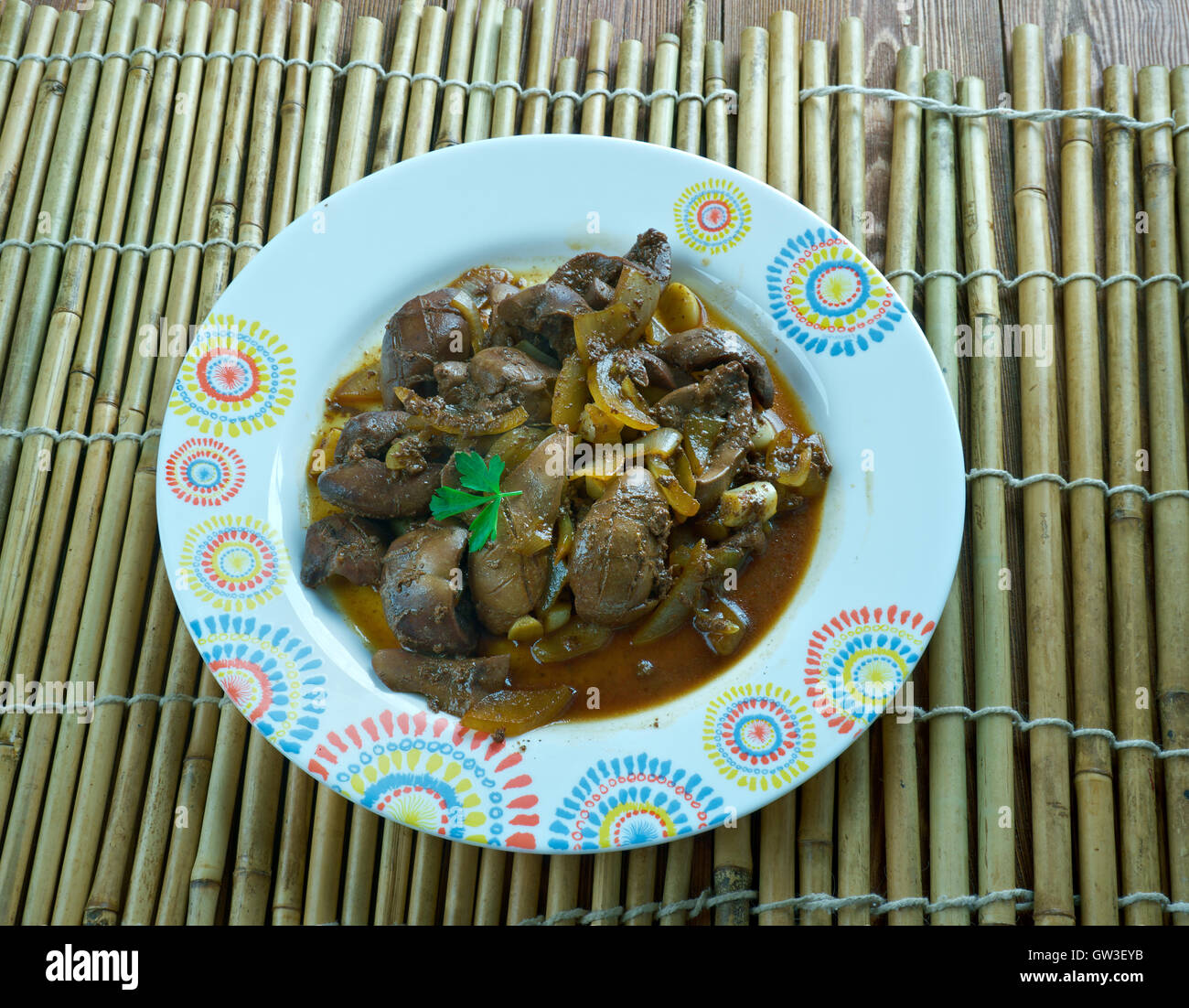 Rene montone arrostito.Uighur piatto centrale cucina asiatica Foto Stock