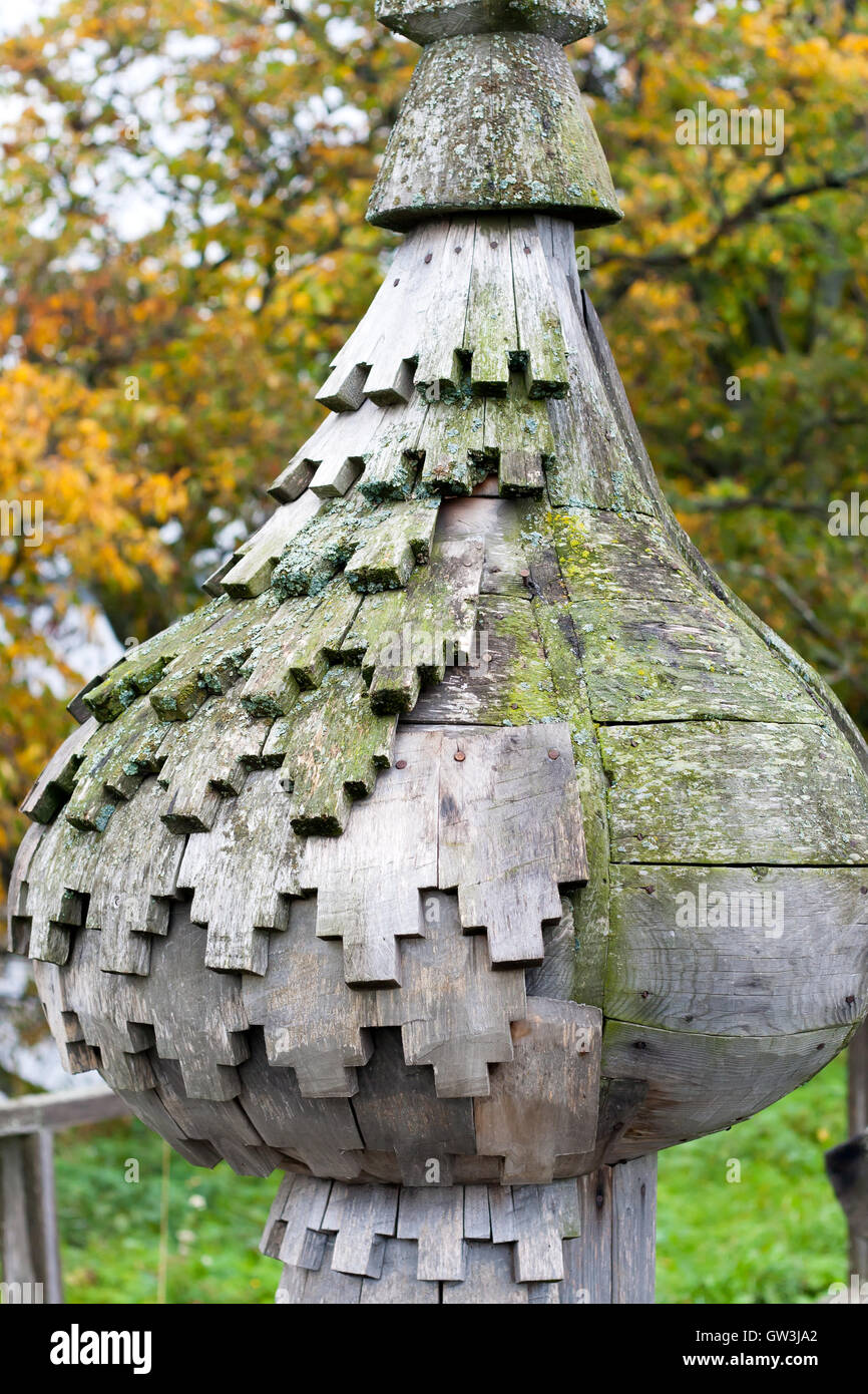 In legno cupola di cipolla Foto Stock