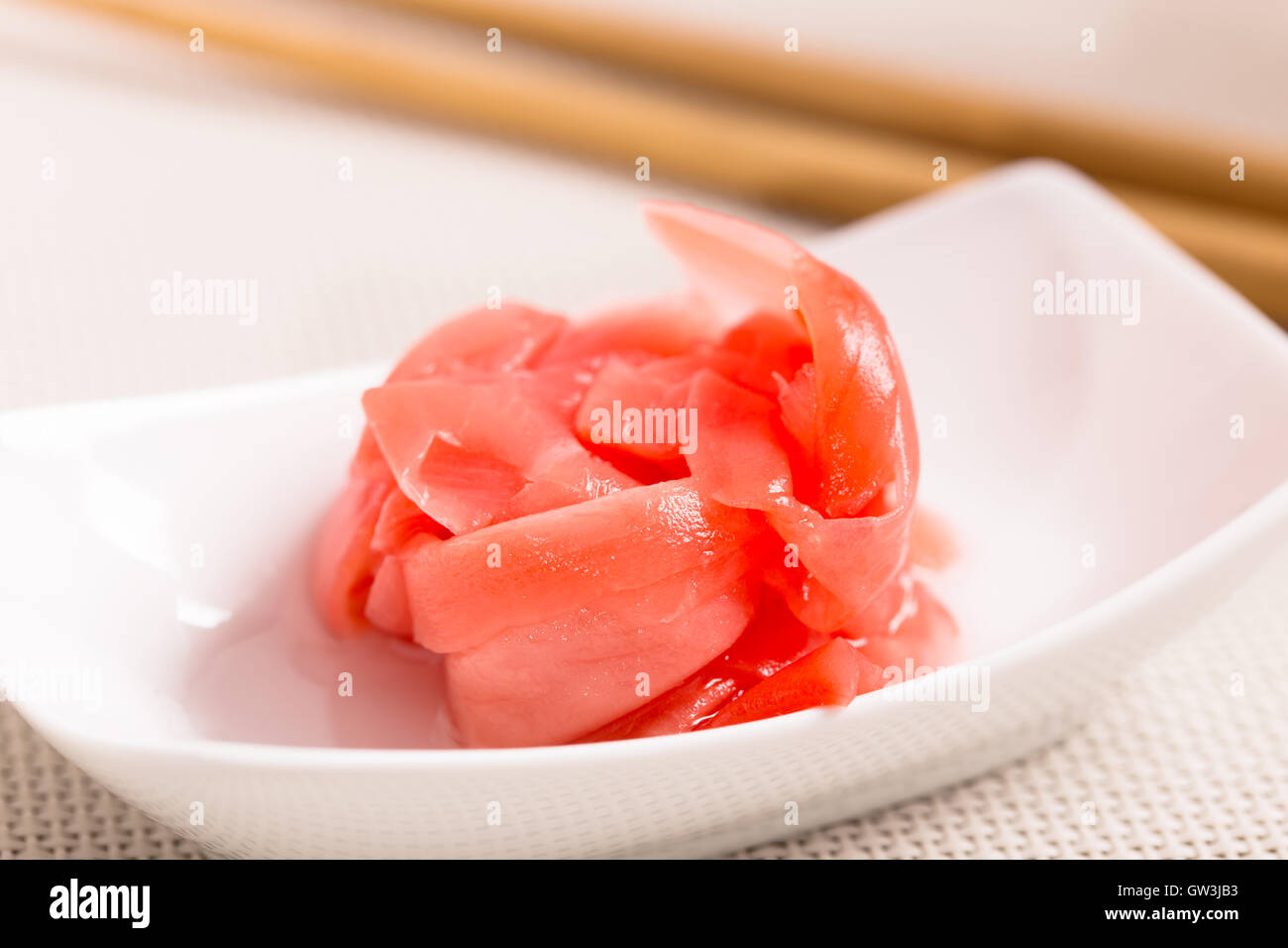 Orientale lo zenzero marinato Foto Stock