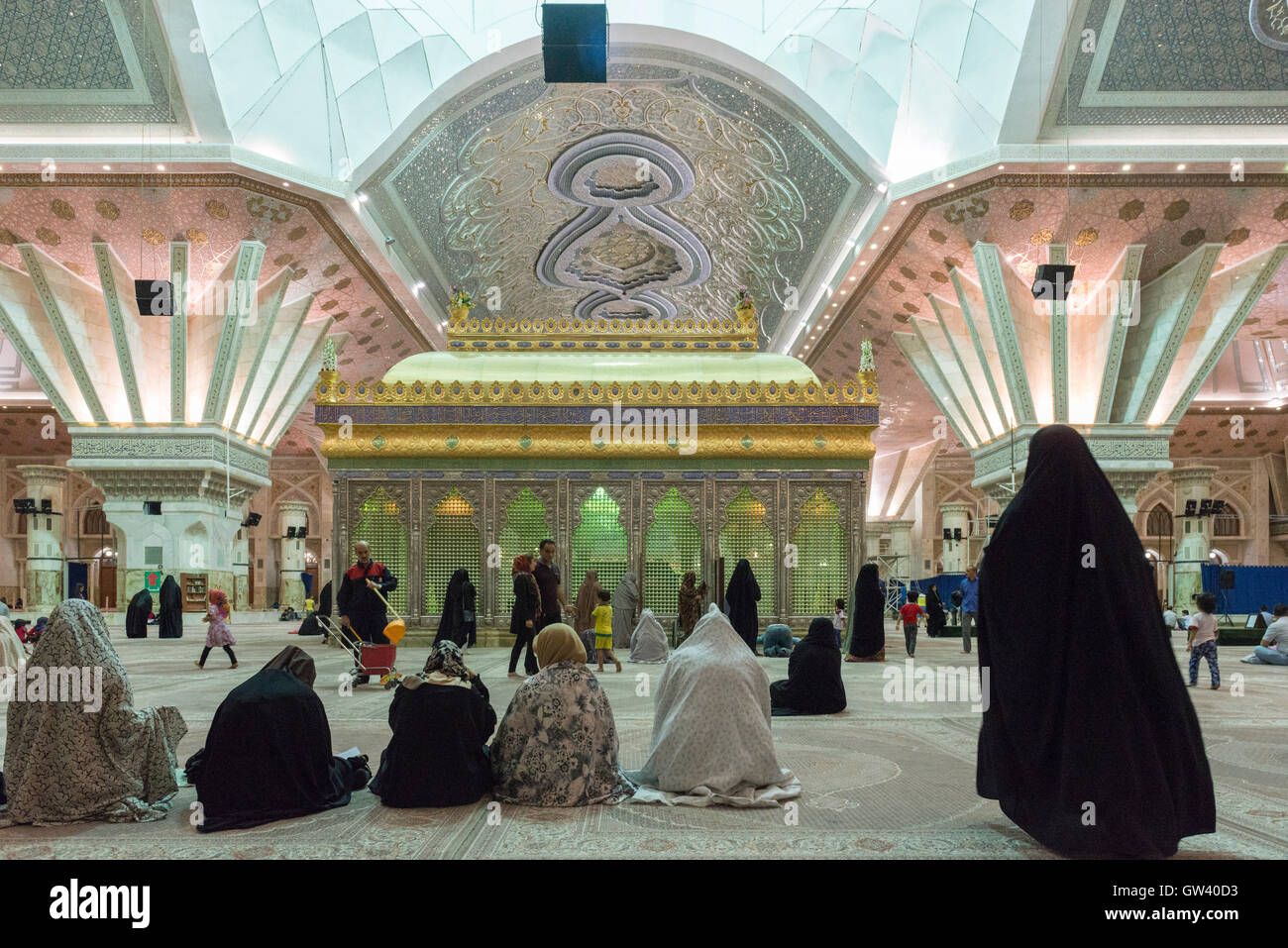 Il Santuario di Imam Khomeini, il santuario e il nuovo edificio Foto Stock