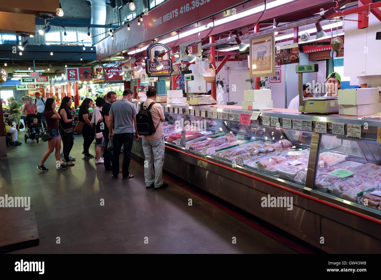 Agosto 18, 2016 - Toronto Ontario, Canada. Dal 1803 il mercato di San Lorenzo è stata un pilastro in Toronto. Foto Stock
