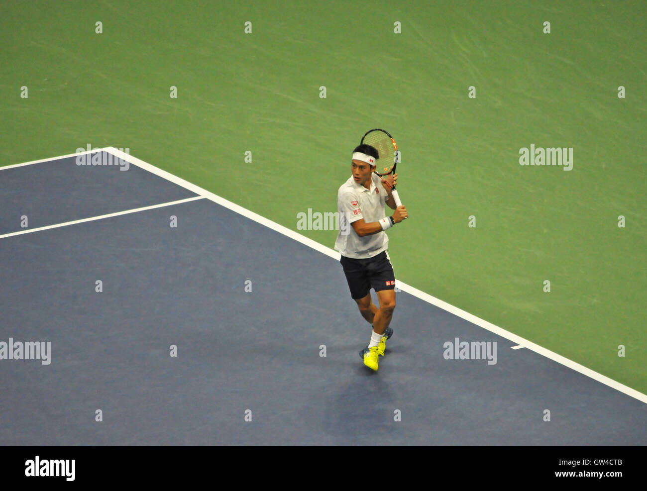 Flushing Meadows, New York. Il 9 settembre, 2016. Kei Nishikori. Credito: Veronica Bruno/Alamy Live News Foto Stock