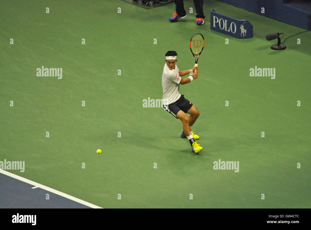 Flushing Meadows, New York. Il 9 settembre, 2016. Kei Nishikori. Credito: Veronica Bruno/Alamy Live News Foto Stock