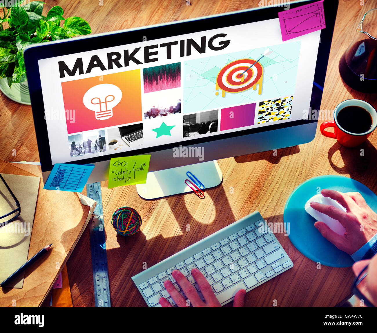 Startup Brand Marketing Vision Concept Foto Stock