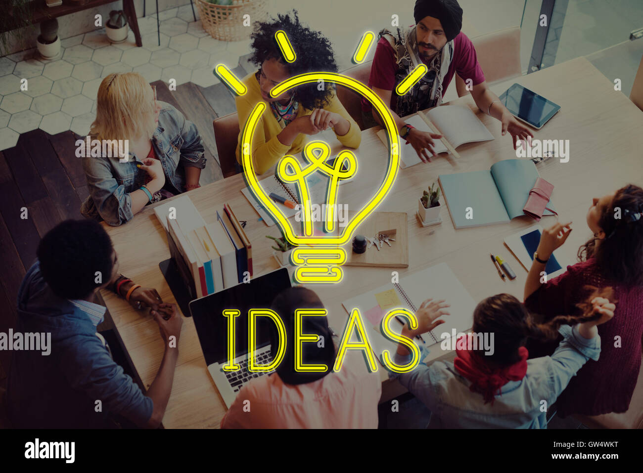 Idee obiettivo di progettazione pianificare una strategia tattica Concept Foto Stock
