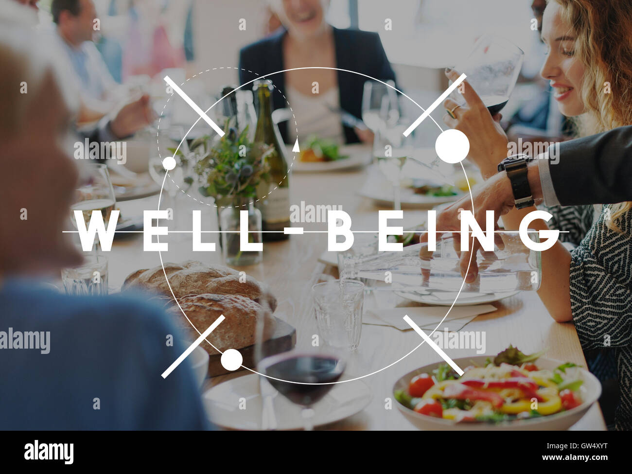 Benessere esercizio nutrizione e salute concetto di vitalità Foto Stock