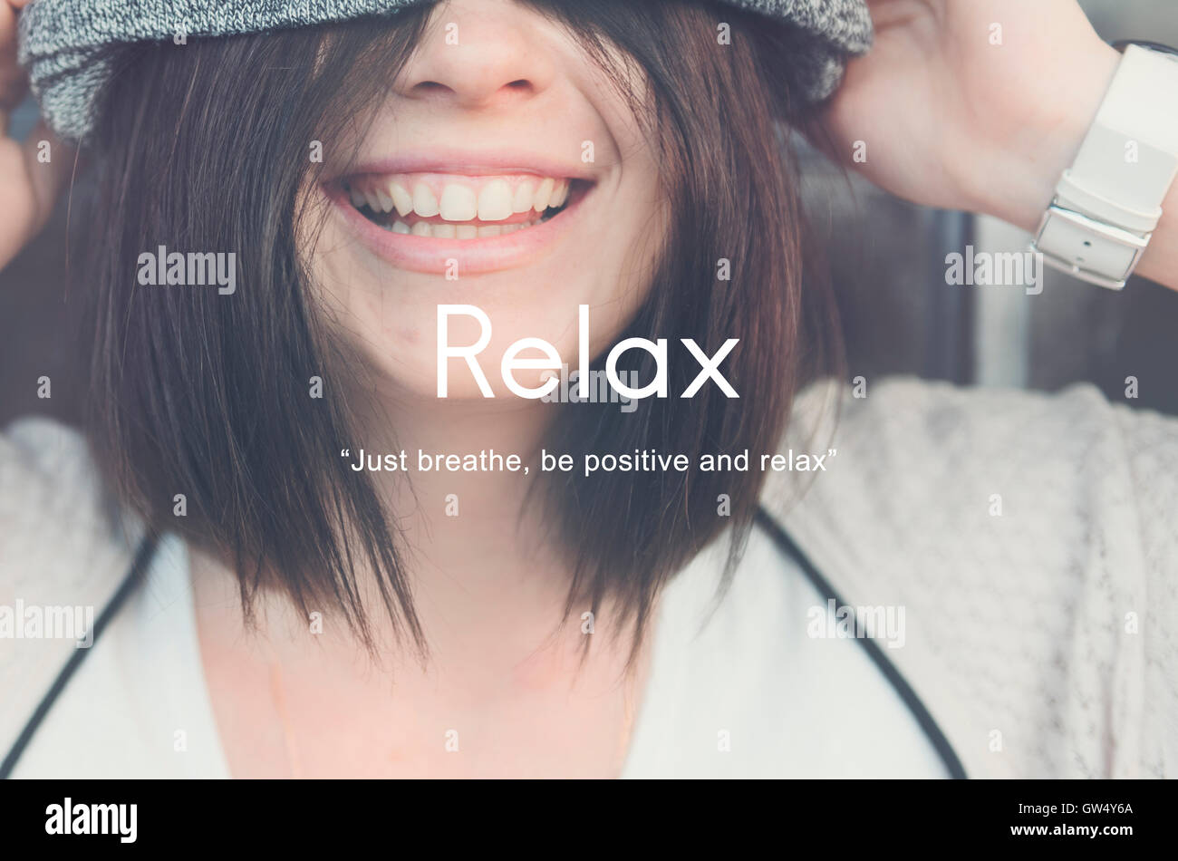 Relax rilassamento, pace serenità Concept Foto Stock
