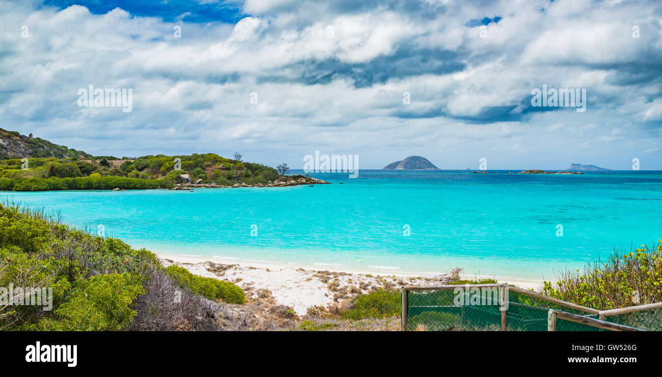 Laguna Blu su Lizard Island, della Grande Barriera Corallina, Queensland, Australia Foto Stock