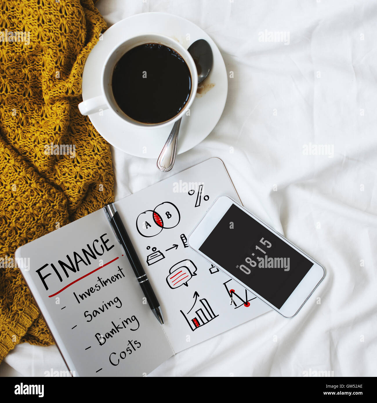 Il finanziamento delle attività di Investment Banking il concetto di costo Foto Stock