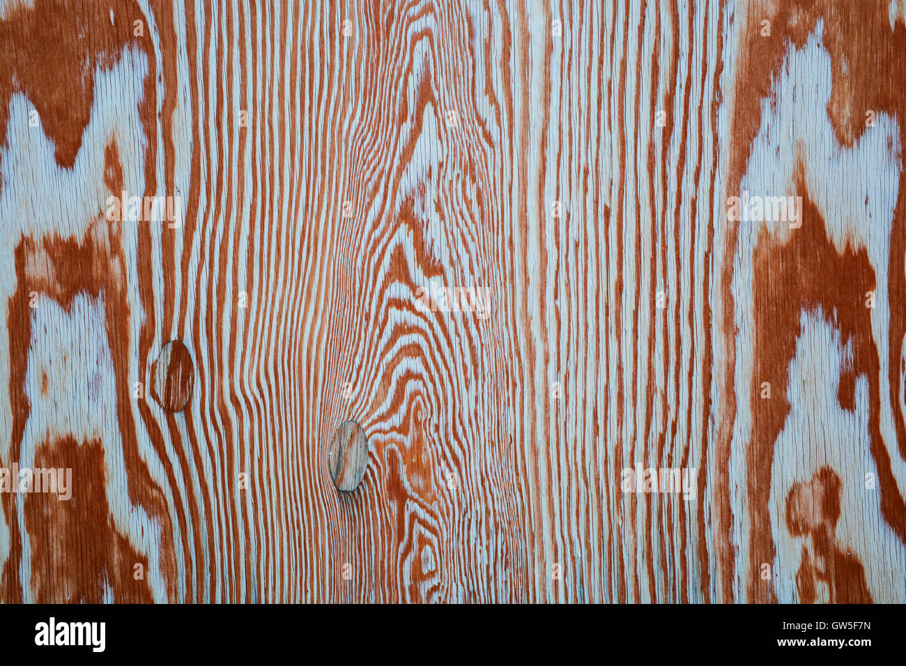 Sfondo di legno per risorse grafiche. Marrone chiaro, forme sinuose, circolare e lineare. Foto Stock