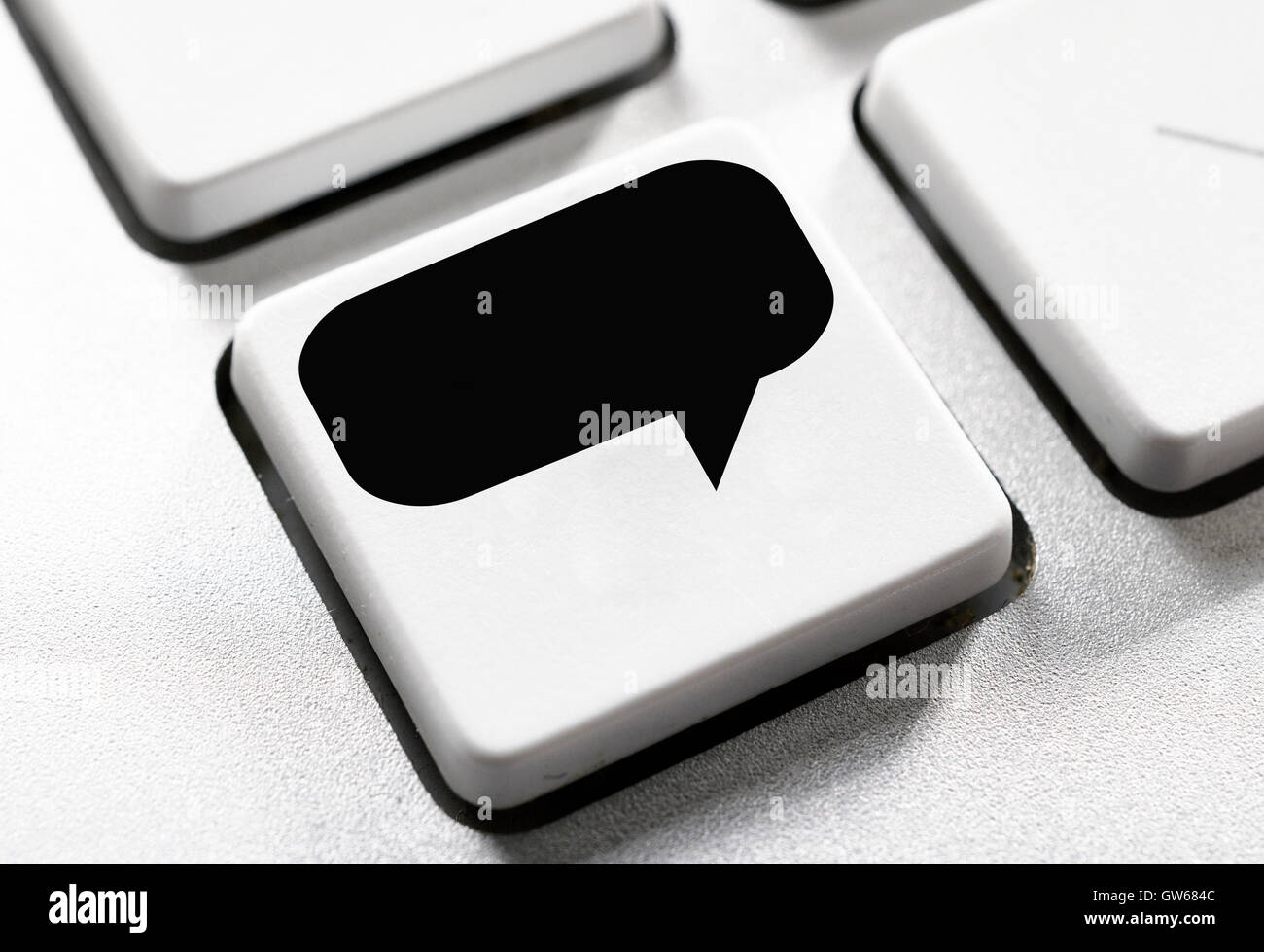 Tasto conversazione Foto Stock