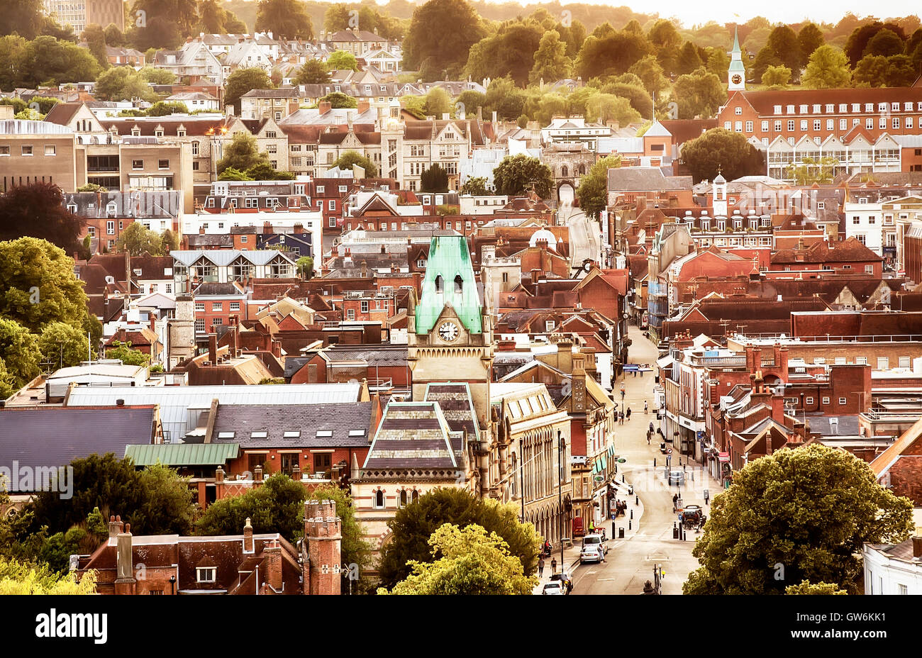 Winchester Regno Unito vista città Foto Stock
