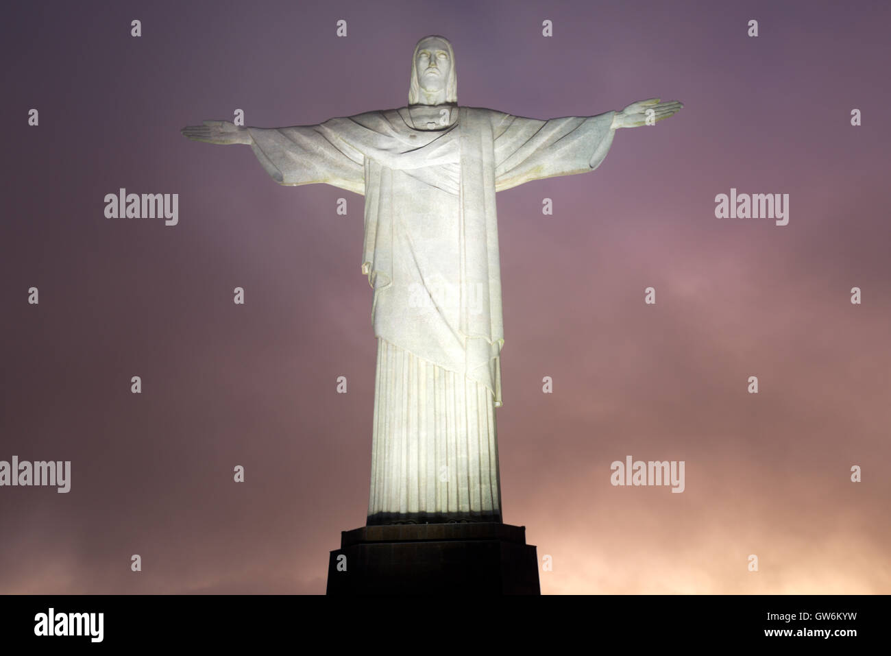 Cristo Redentore, Rio de Janeiro, Brasile Foto Stock