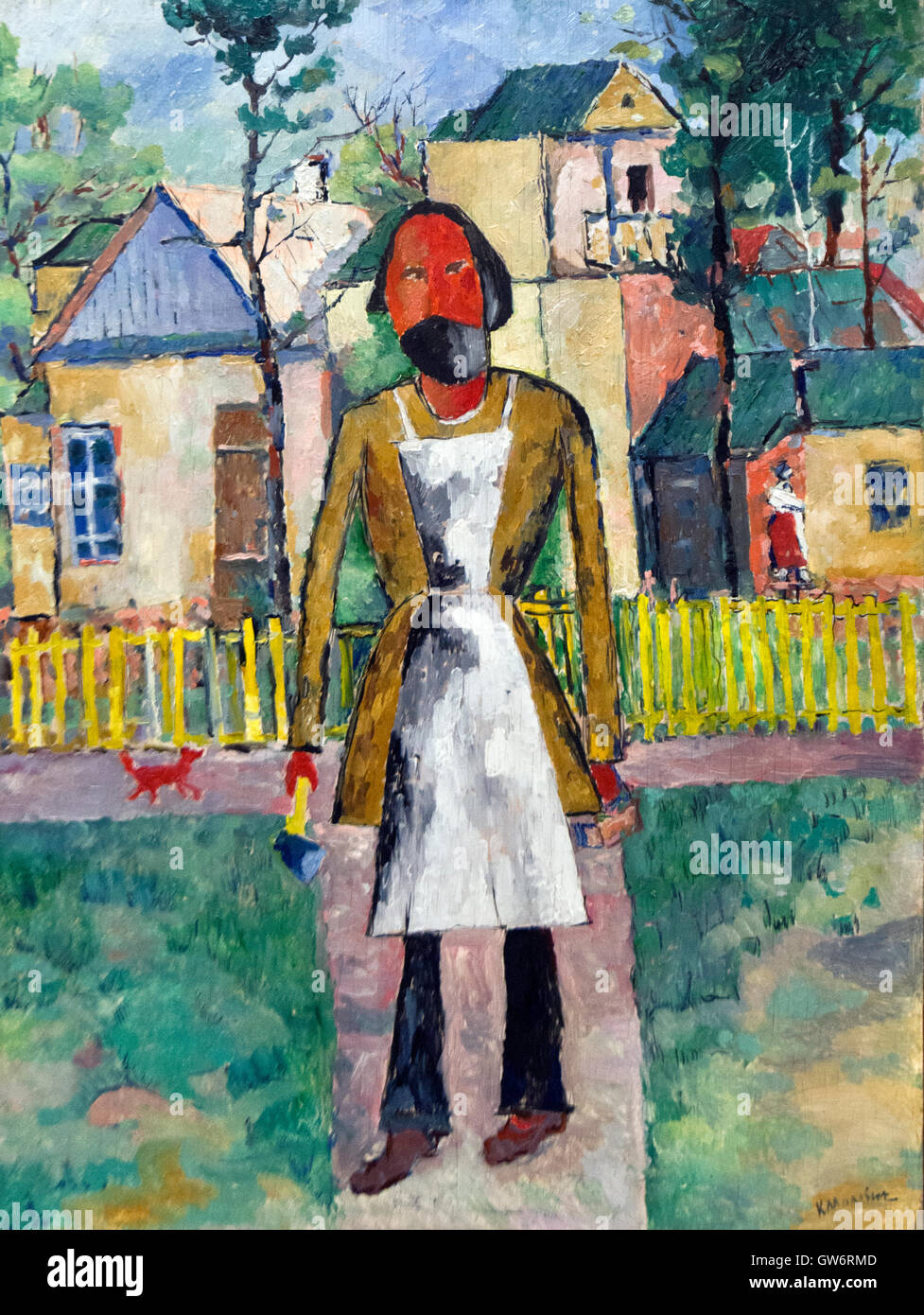 Kazimir Malevich: "falegname". Olio su tela (1928-1929) Foto Stock