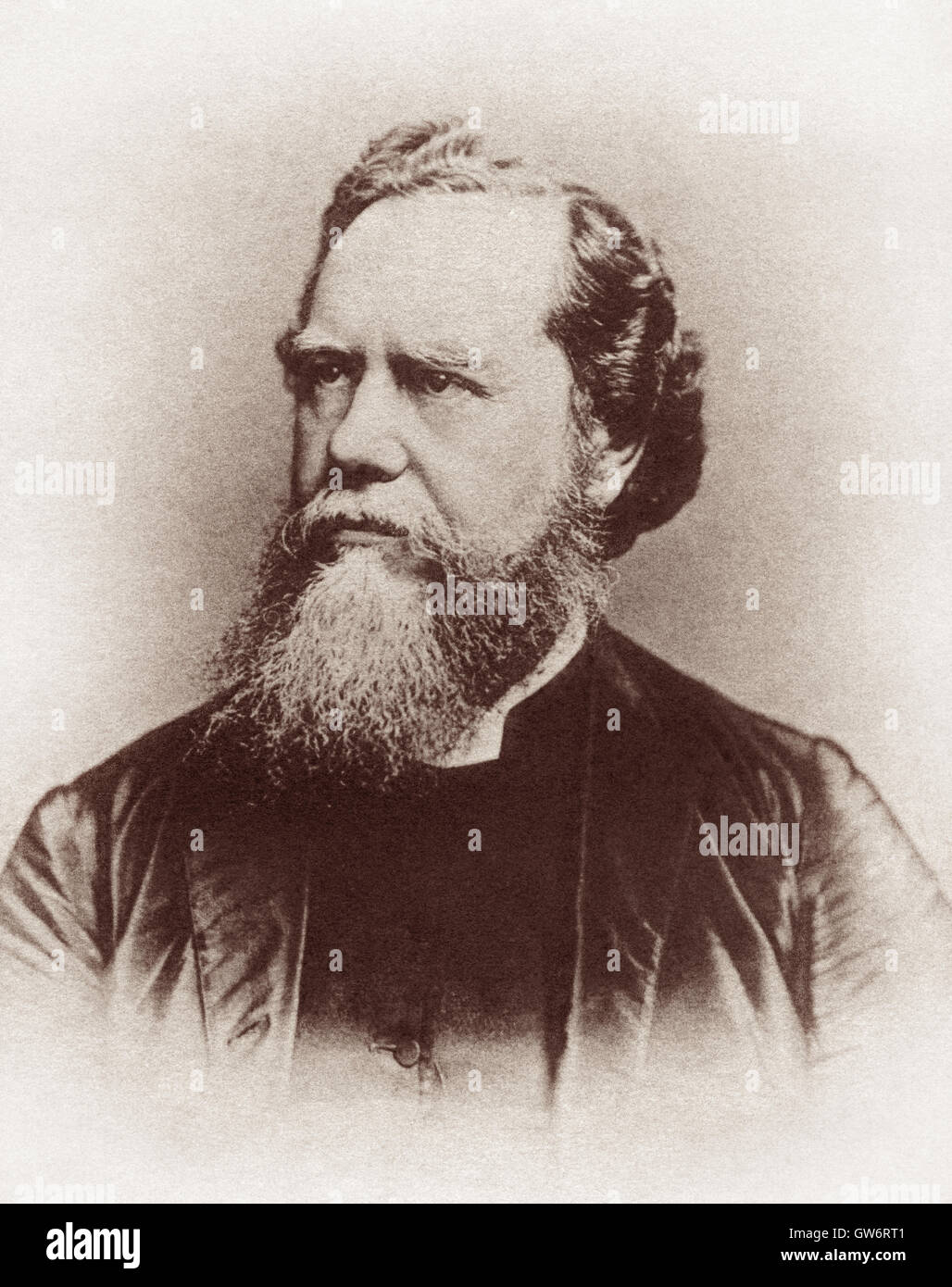 James Hudson Taylor (1832-1905), British cristiano protestante missionario in Cina e fondatore (nel 1865) della China Inland Mission. Foto c1885. Foto Stock