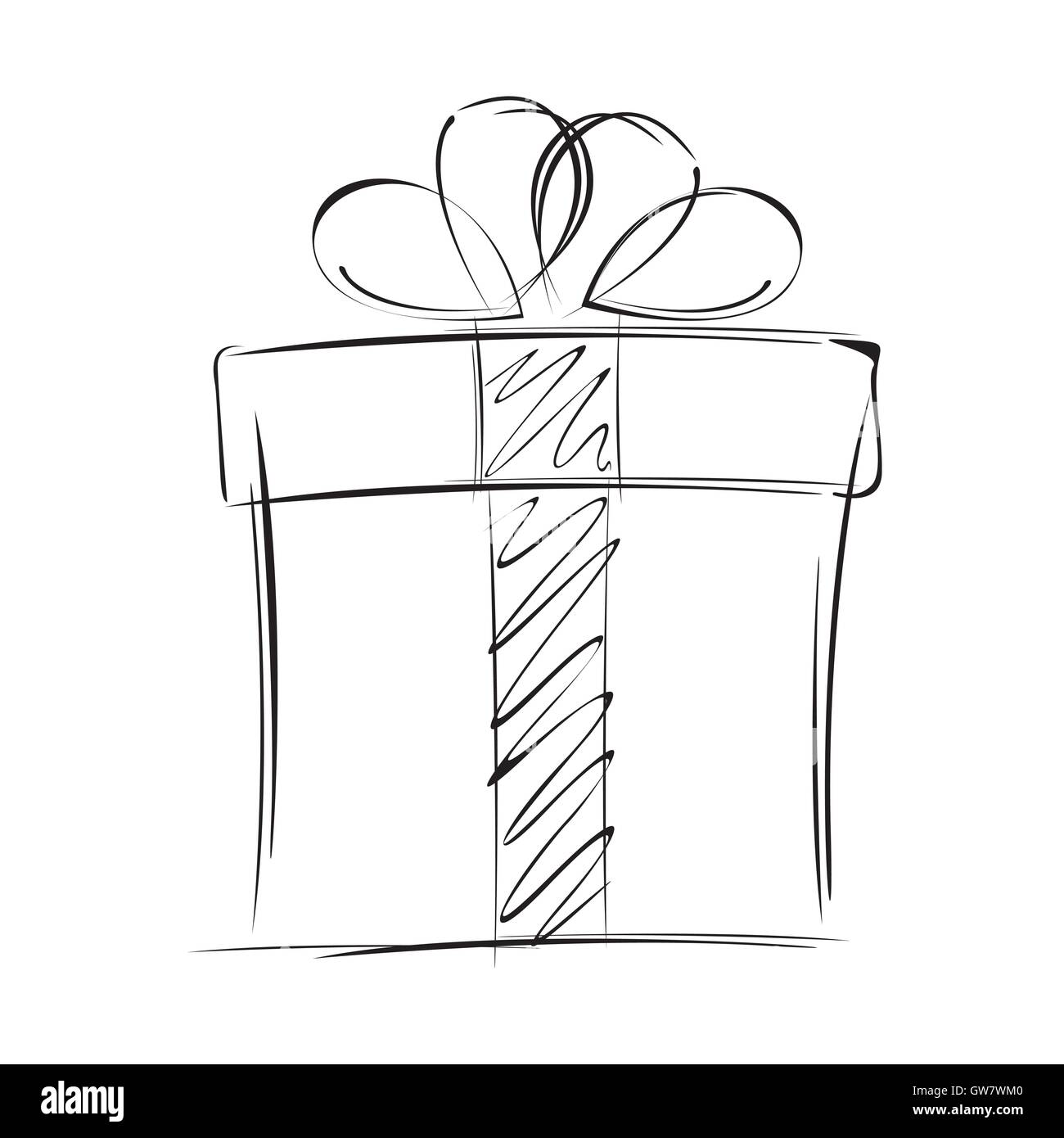 Dono, box, vettore, Natale, dono, design, illustrazione, colorato, sfondo, impostare, anno, vacanze, presente, Natale, compleanno Illustrazione Vettoriale