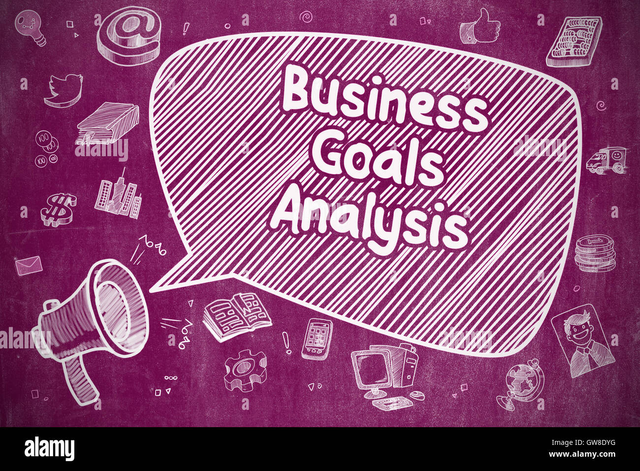 Obiettivi di Business Analysis - Concetto di affari. Foto Stock