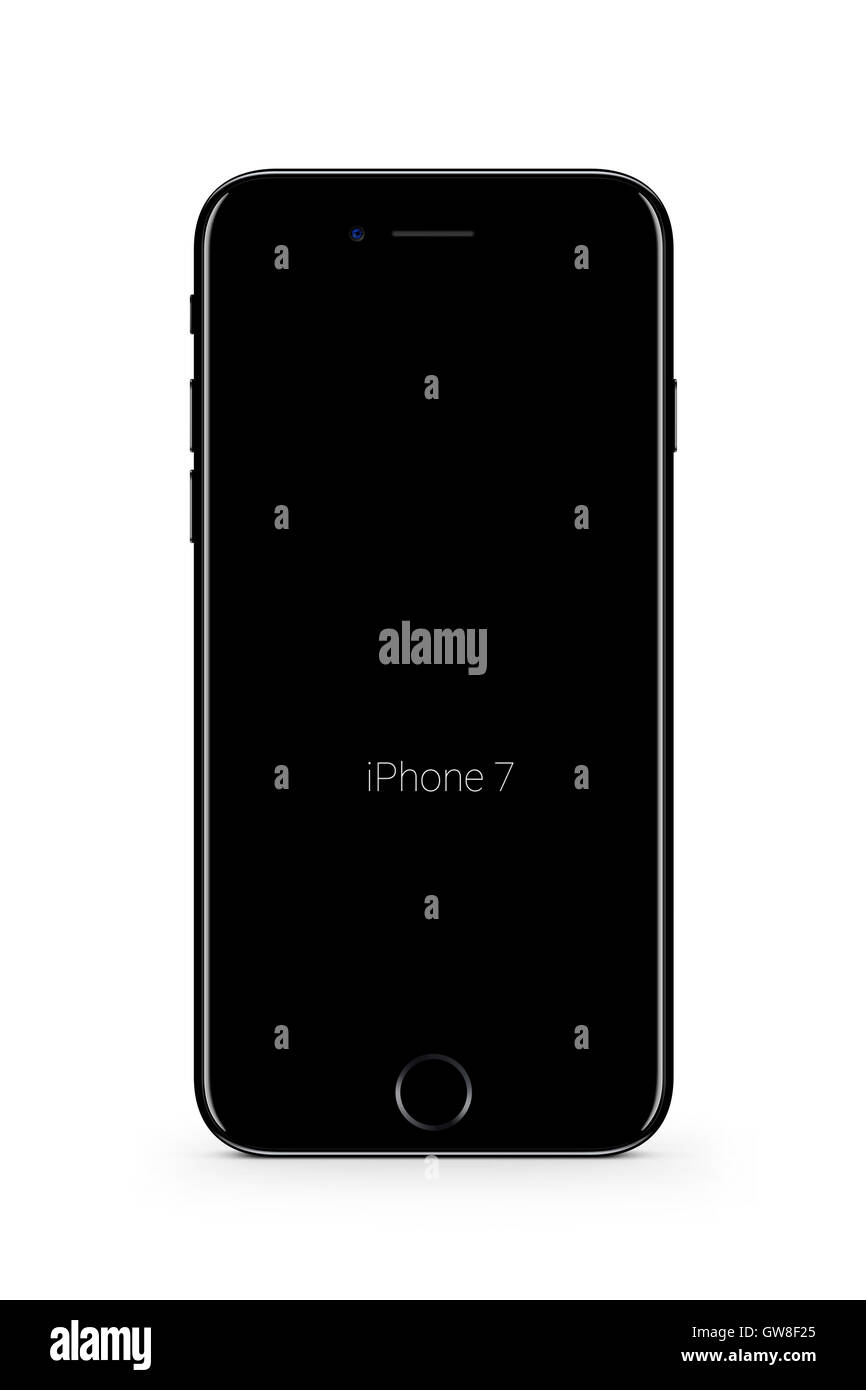 Smart phone iphone 7, generati digitalmente da opere d'arte. Foto Stock