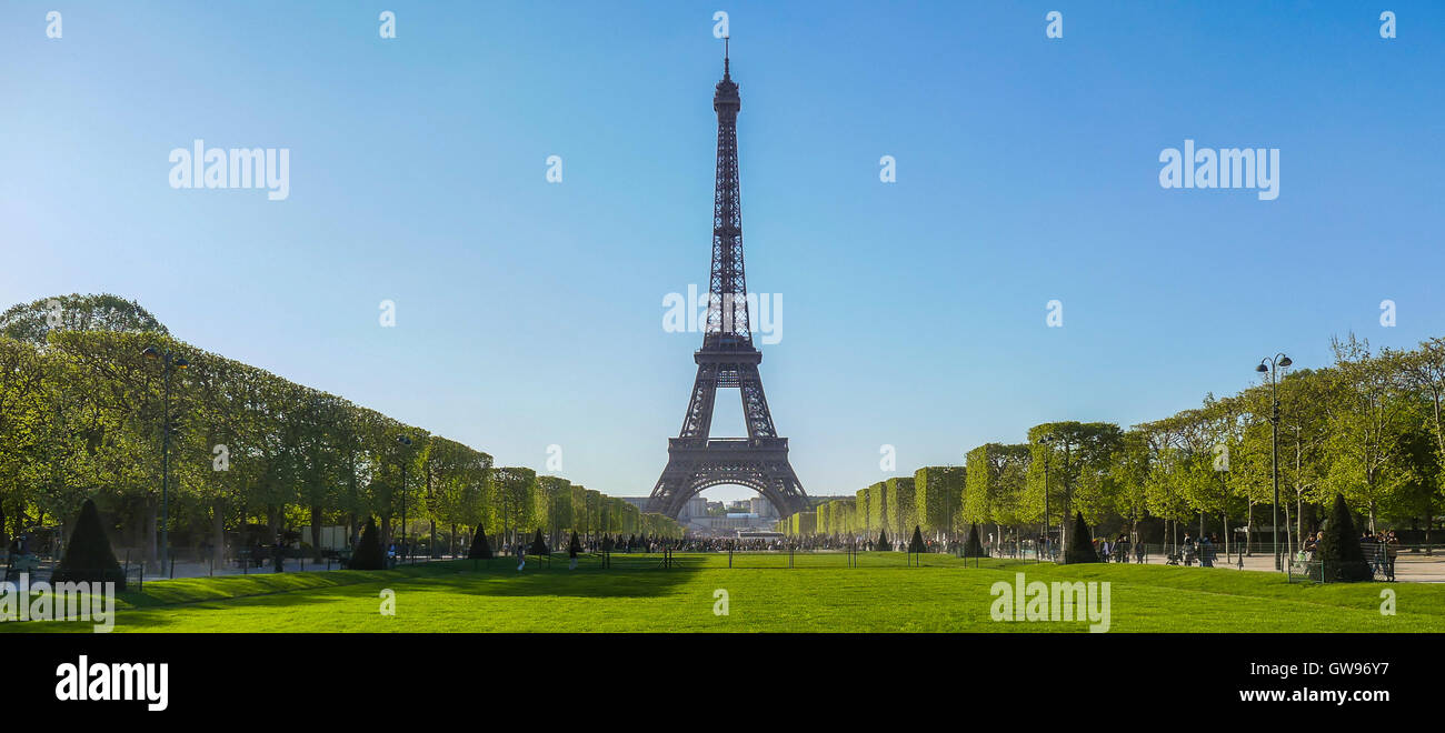 Torre Eiffel, Parigi. La Francia. Miglior Destinazione in tutto il mondo Foto Stock