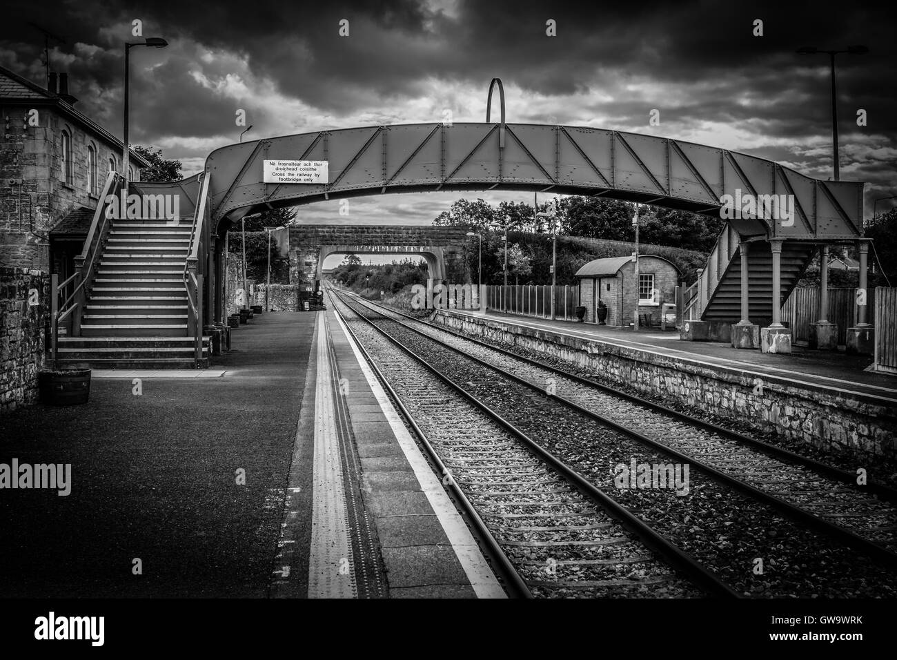 Drumod Stazione ferroviaria Co.Leitrim Irlanda Foto Stock