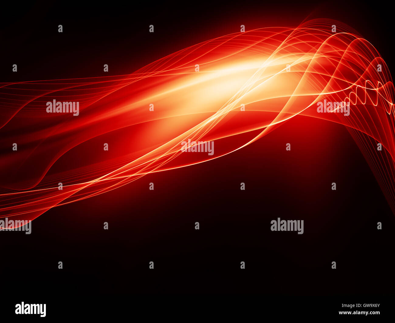 Onde frattale avanzamento Foto Stock