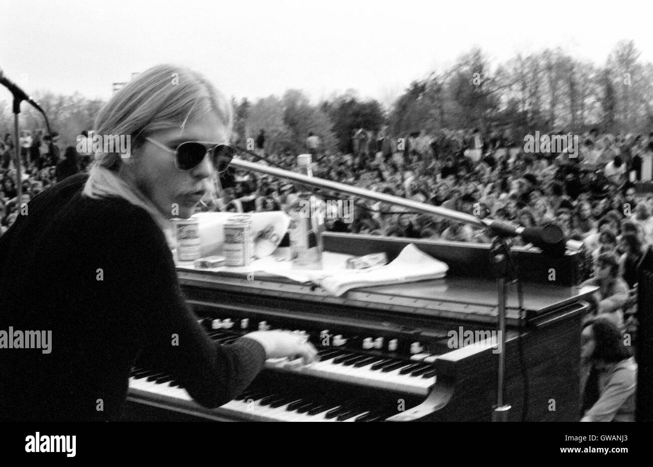 Greg Allman, Allman Bros, Saratoga NY 5-15-72 Foto Stock