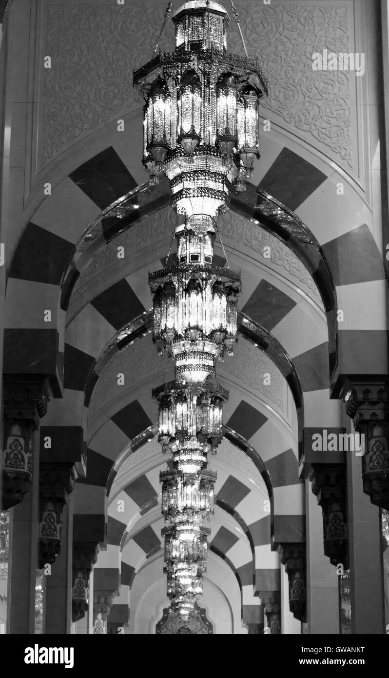 Oct.19. Il sultano Qaboos grande moschea è la principale moschea nel Sultanato di Oman. Situato in Muscatm l'Oman 's capitale, Foto Stock