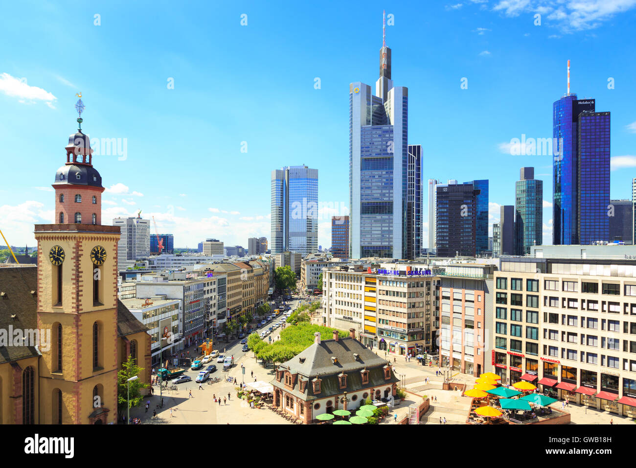 Frankfurt am Main, Hauptwache. Foto Stock