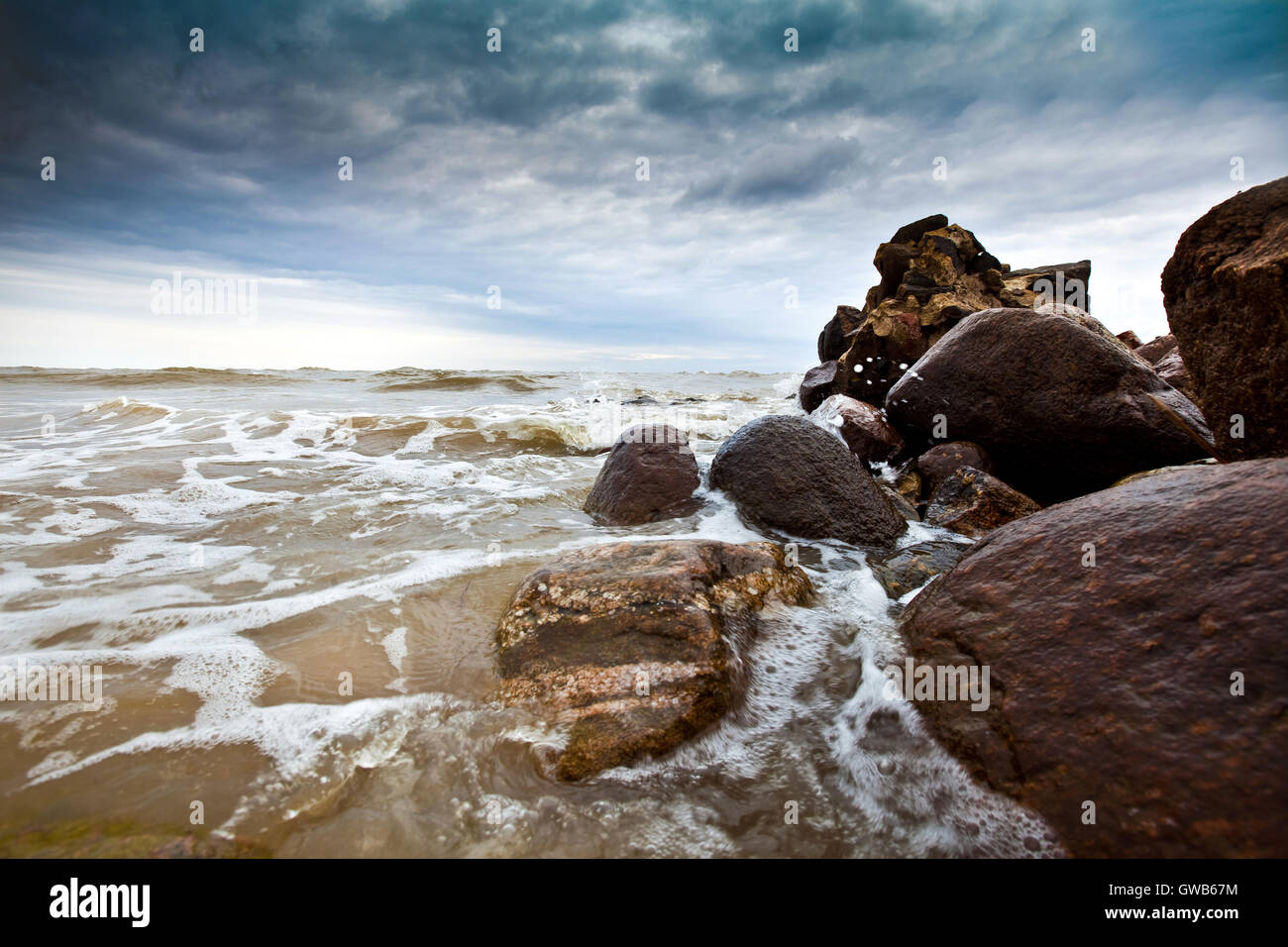 Cape Kolka in Lettonia Foto Stock