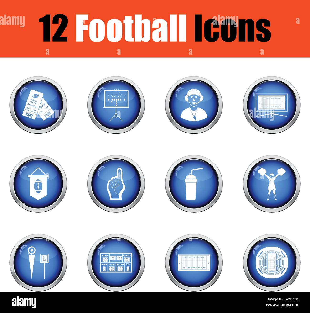 American Football Icona. Pulsante lucido design. Illustrazione Vettoriale. Illustrazione Vettoriale American Football Icona. Pulsante lucido design. Illustrazione Vettoriale. Illustrazione Vettoriale