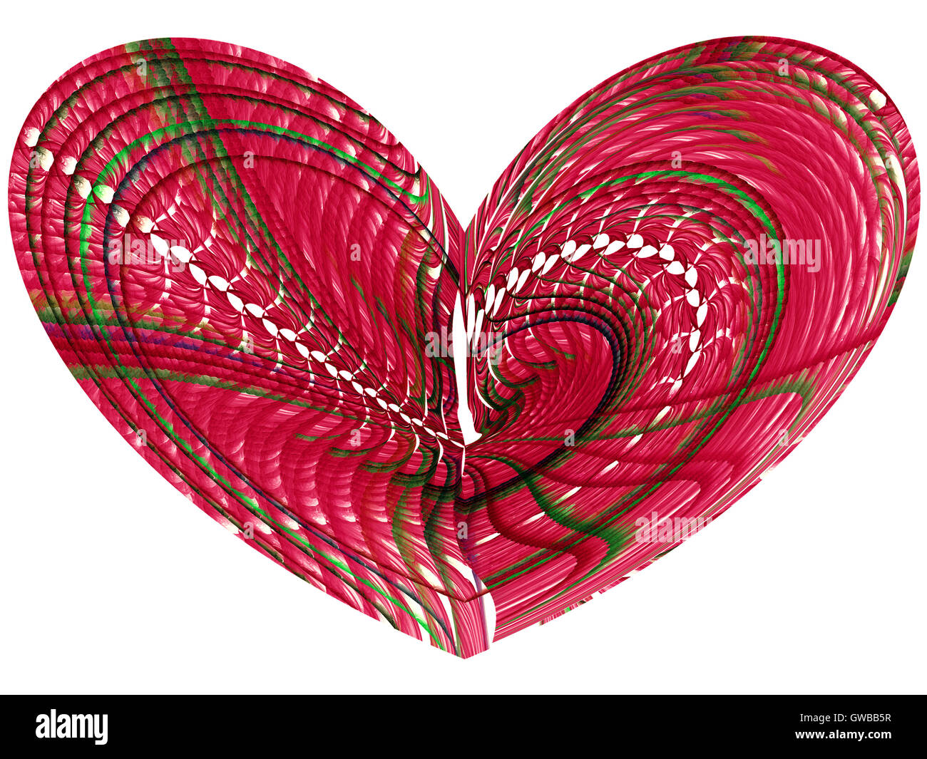 Calcolatore astratto-immagine generata cuore Foto Stock
