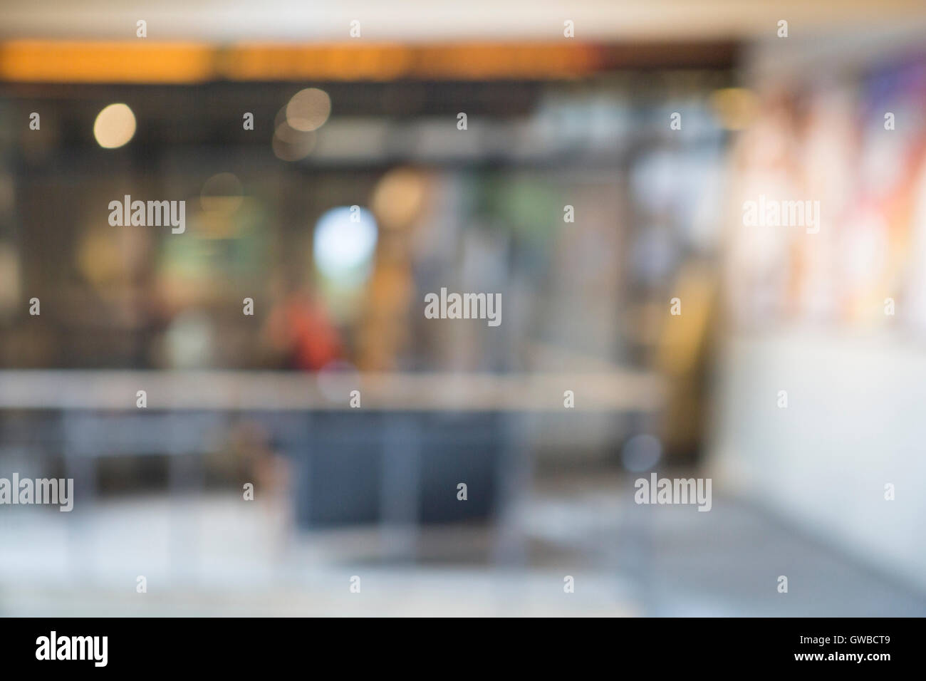 L'esterno dello spazio pubblico in bokeh, sfondo sfocato Foto Stock
