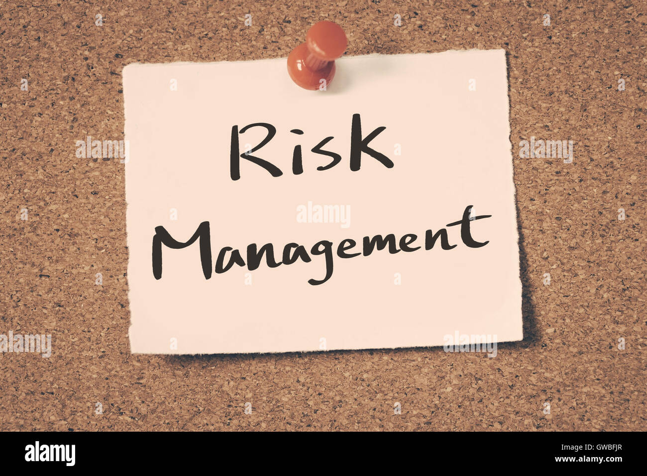 gestione del rischio Foto Stock