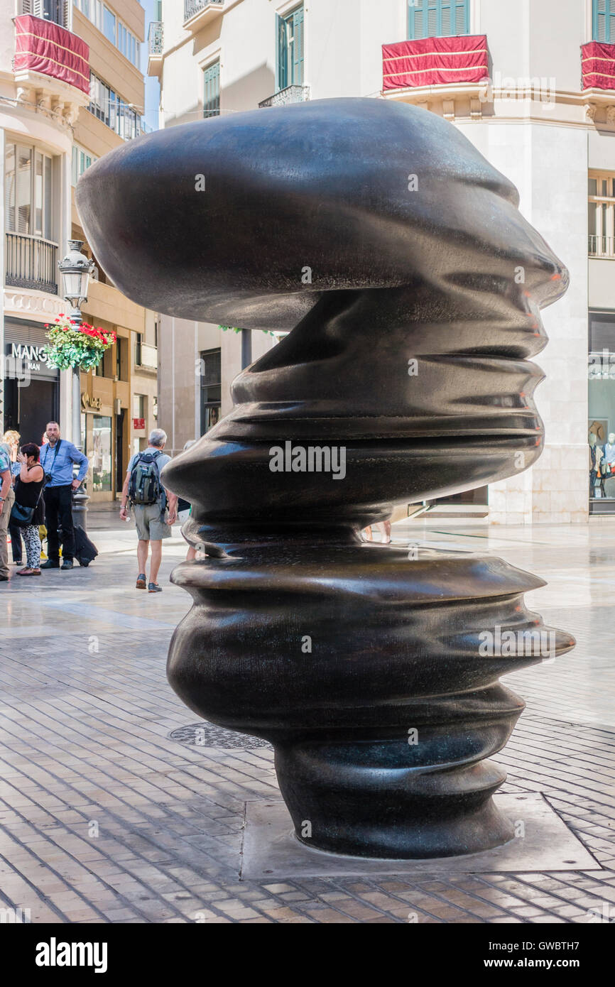 Lo scultore britannico Tony Cragg di lavoro " punti di vista " è un pezzo permanente di arte pubblica su presentano in corrispondenza della giunzione di Calle Lario Foto Stock