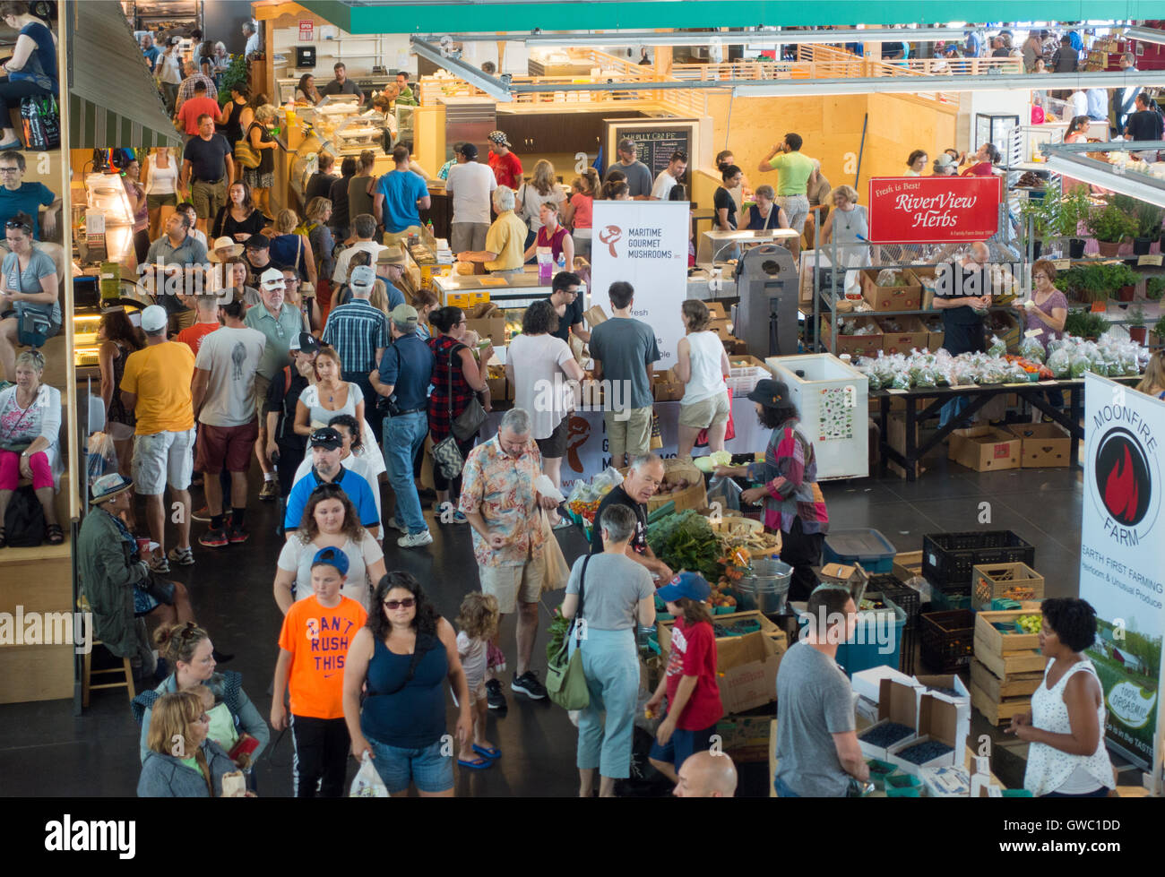 Halifax seaport farmers market Nova Scotia Canada Foto Stock