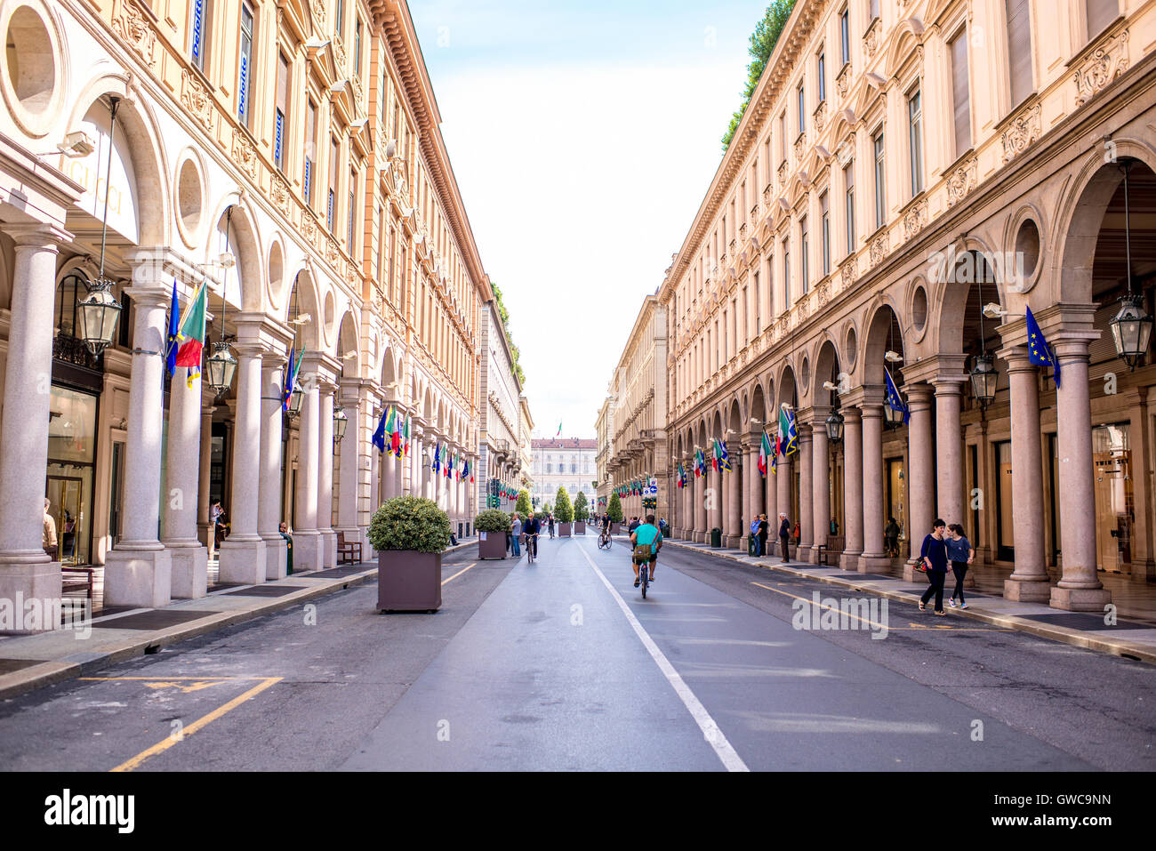 La città di Torino in Italia Foto Stock