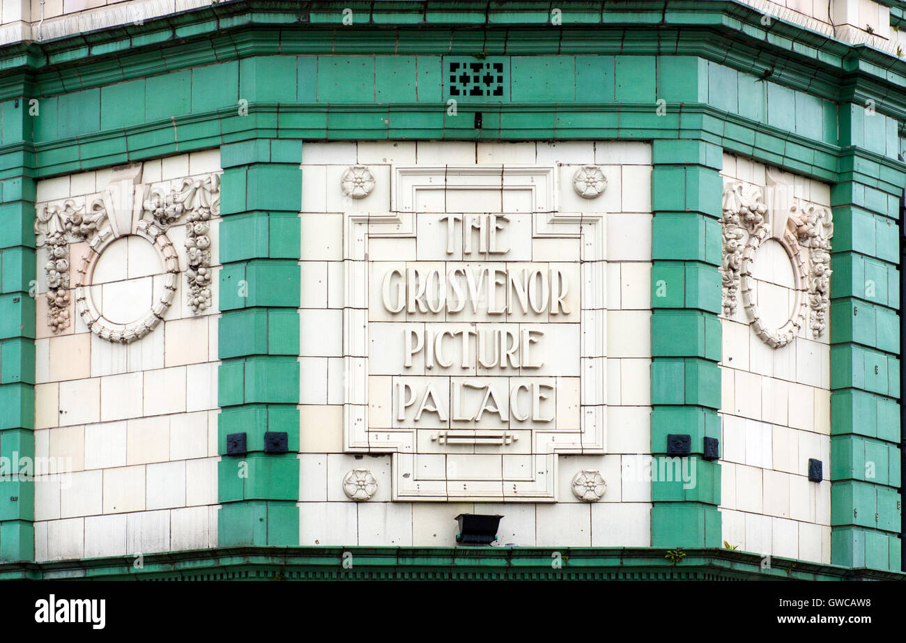 Il Grosvenor Picture Palace un ex cinema di Manchester Foto Stock