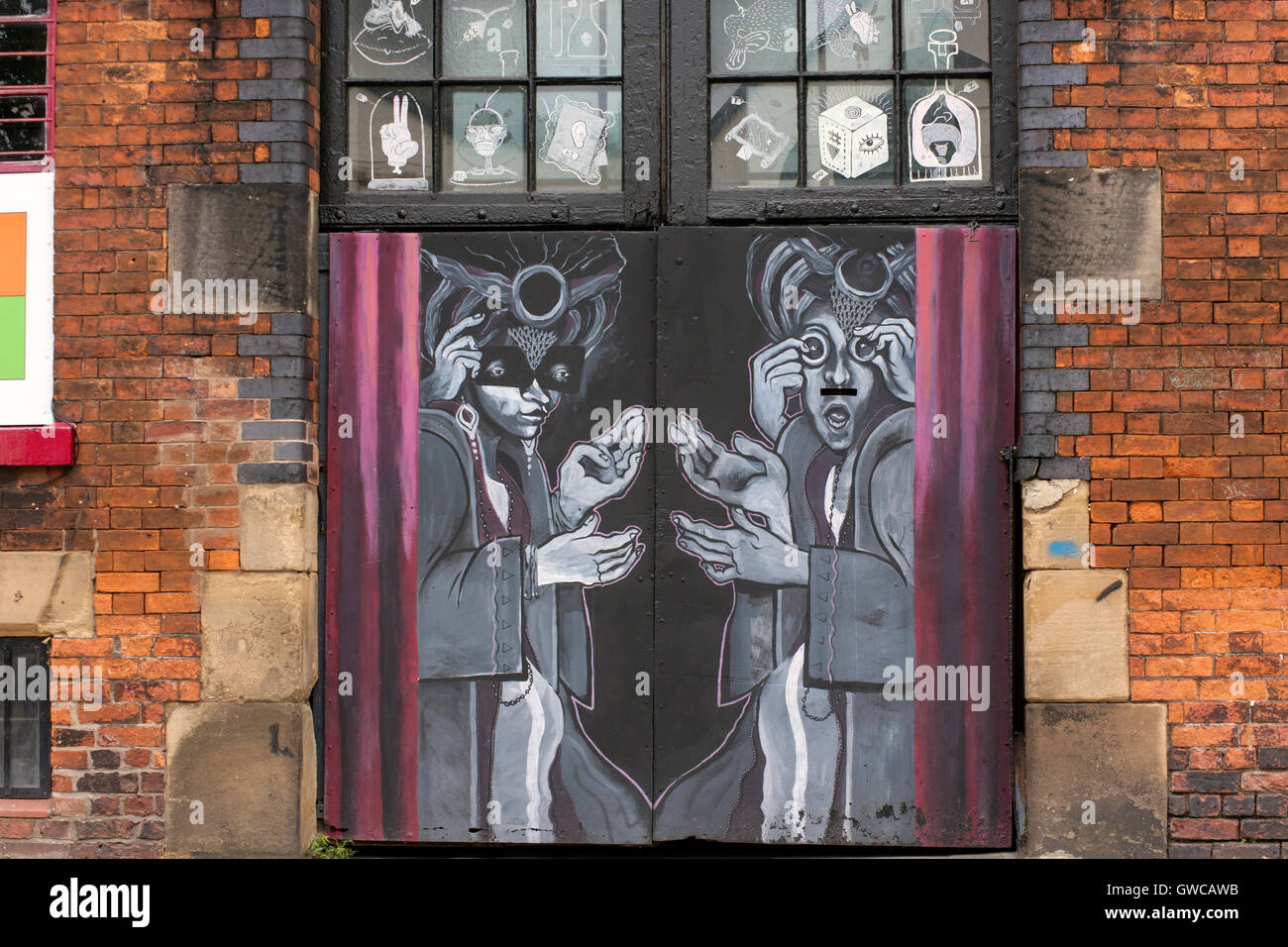 Manchester Street Art Foto Stock