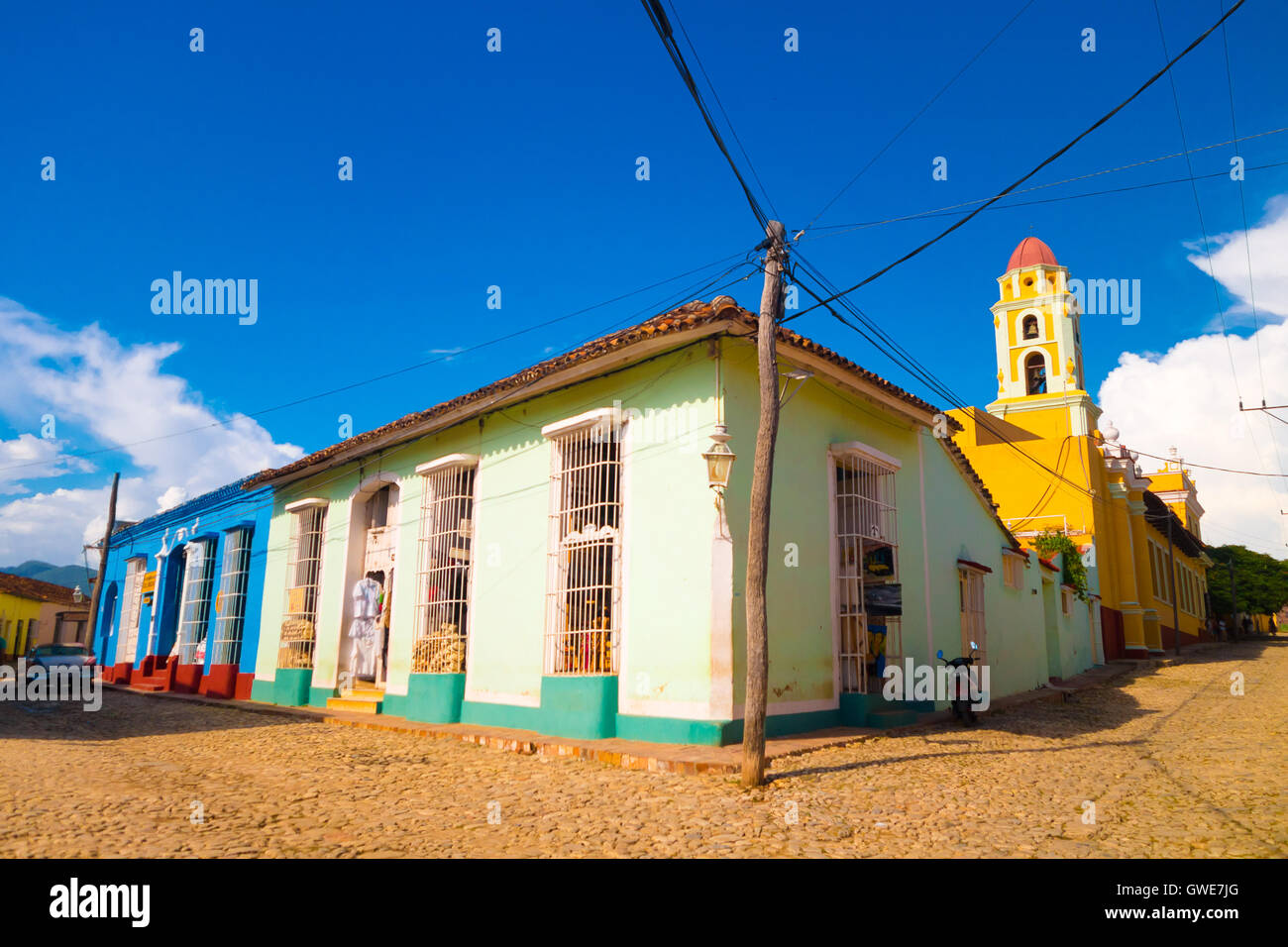 TRINIDAD, CUBA - 8 Settembre 2015: la città è perfettamente conservato spagnolo insediamento coloniale. Foto Stock