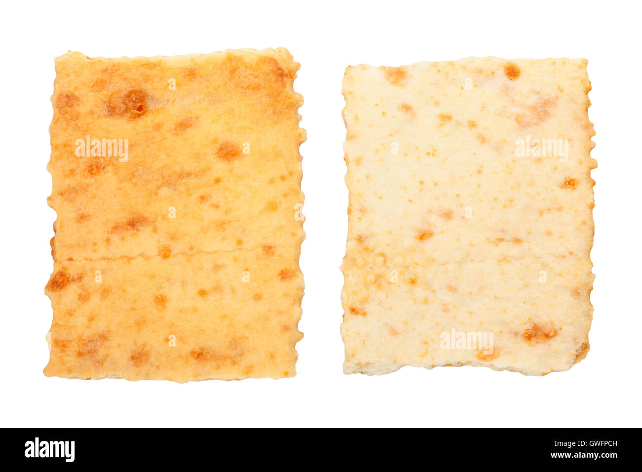 Crackers isolato Foto Stock