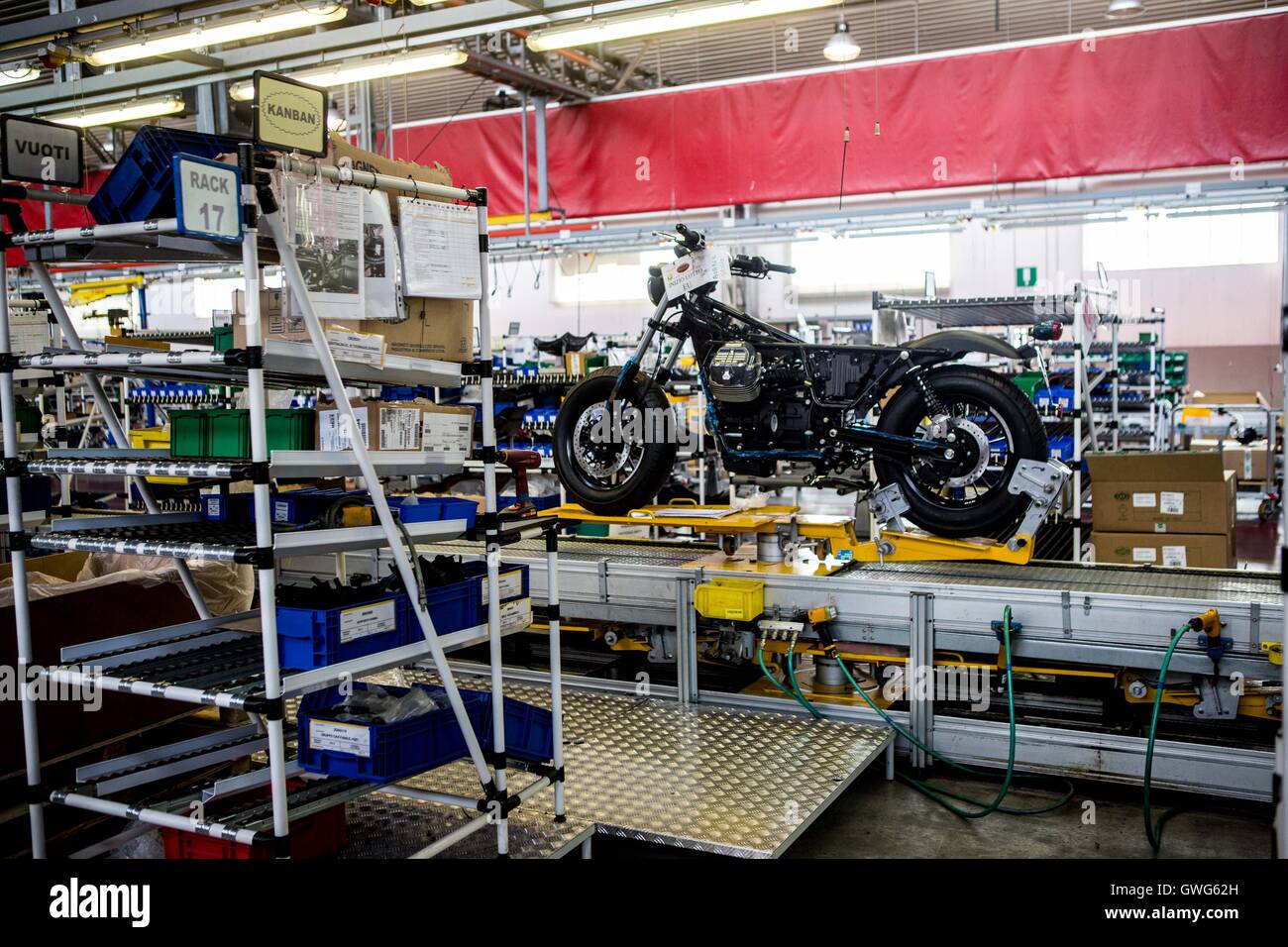 Moto Guzzi Open House 2016 - Motoraduno Moto Guzzi a Mandello del Lario in Italia Foto Stock